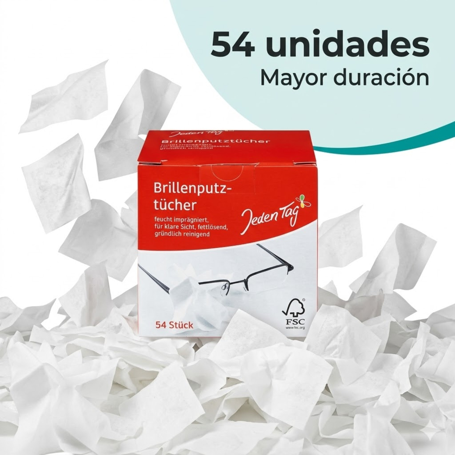 Paños Limpieza De Lentes Jeden Tag 54unid-6