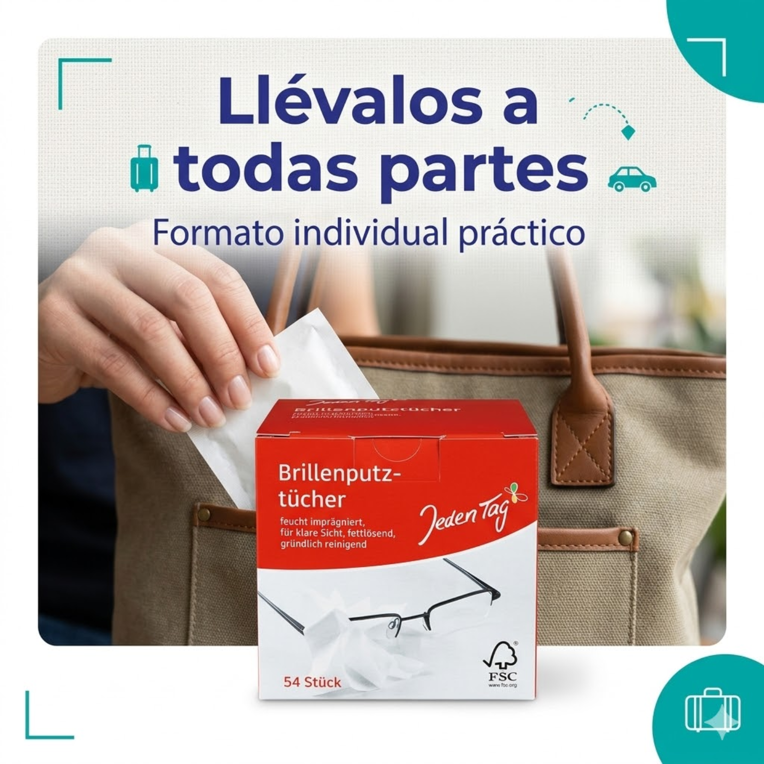 Paños Limpieza De Lentes Jeden Tag 54unid-7