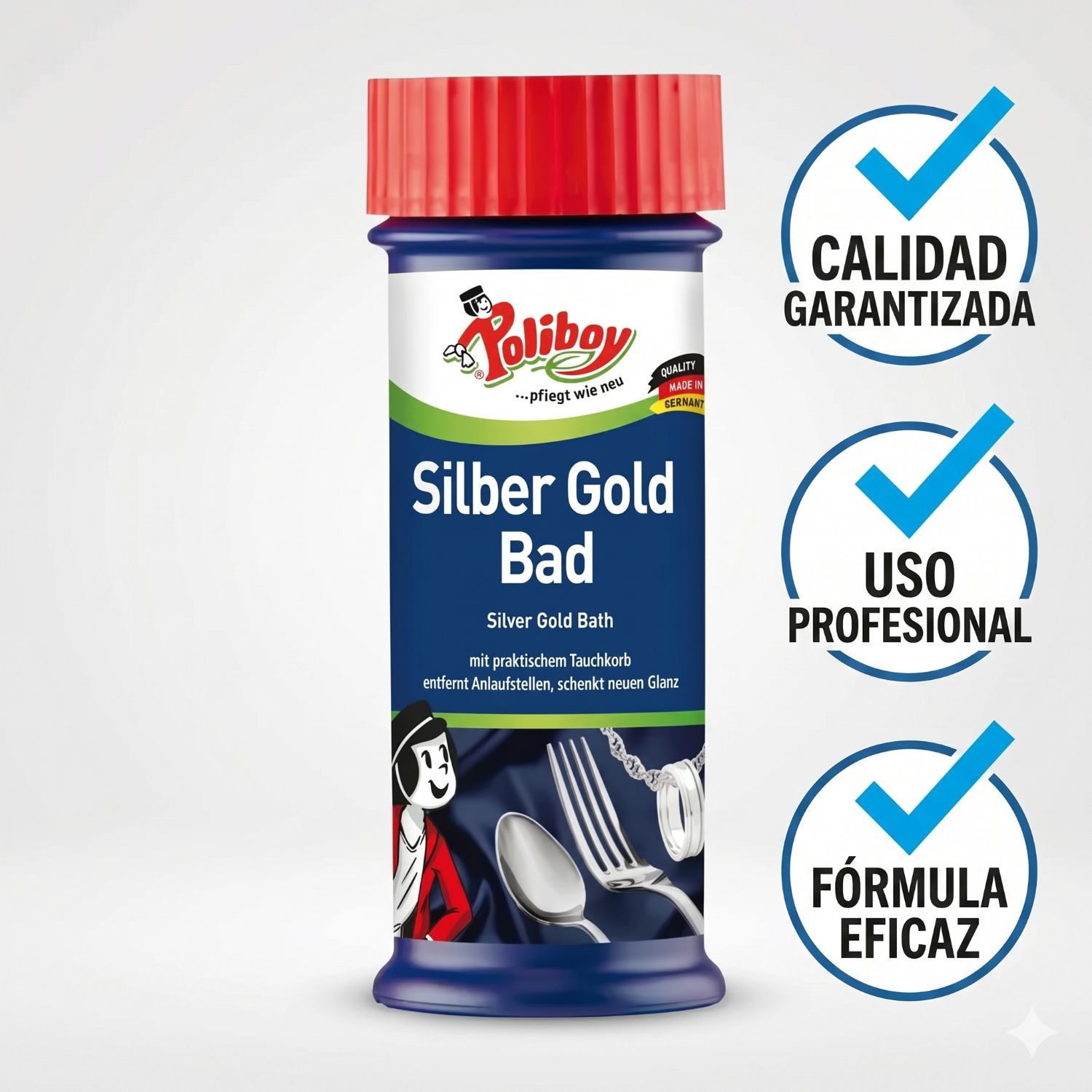 Limpiador para Joyas y Cubiertos POLIBOY 375ml-5