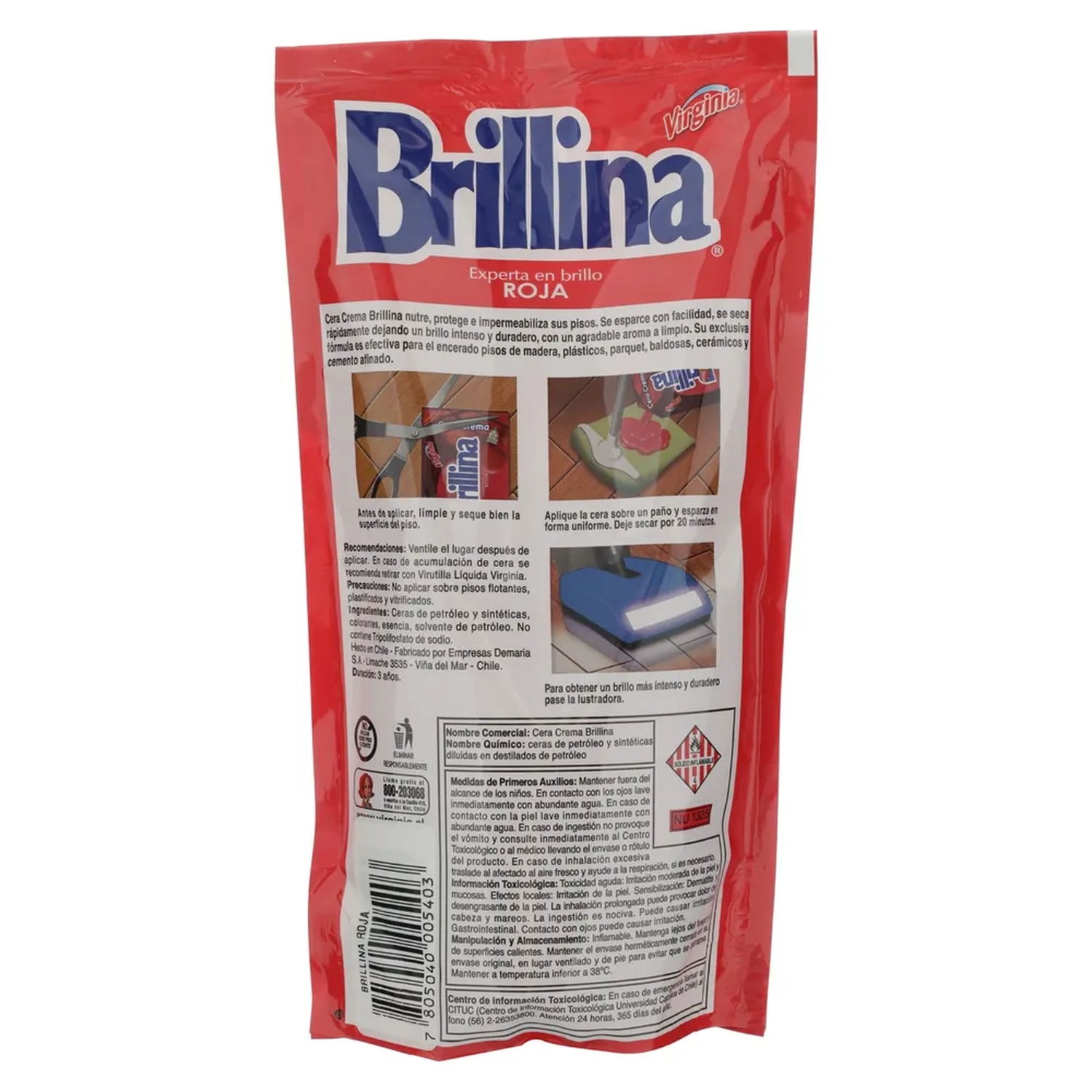 Cera Pisos Roja Brillina 340cc-1