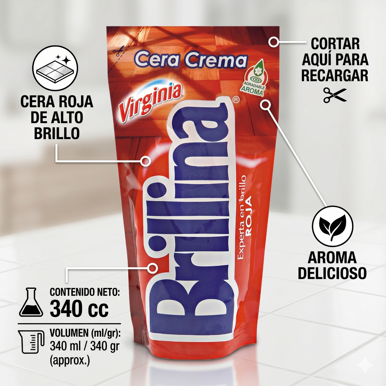 Cera Pisos Roja Brillina 340cc-3