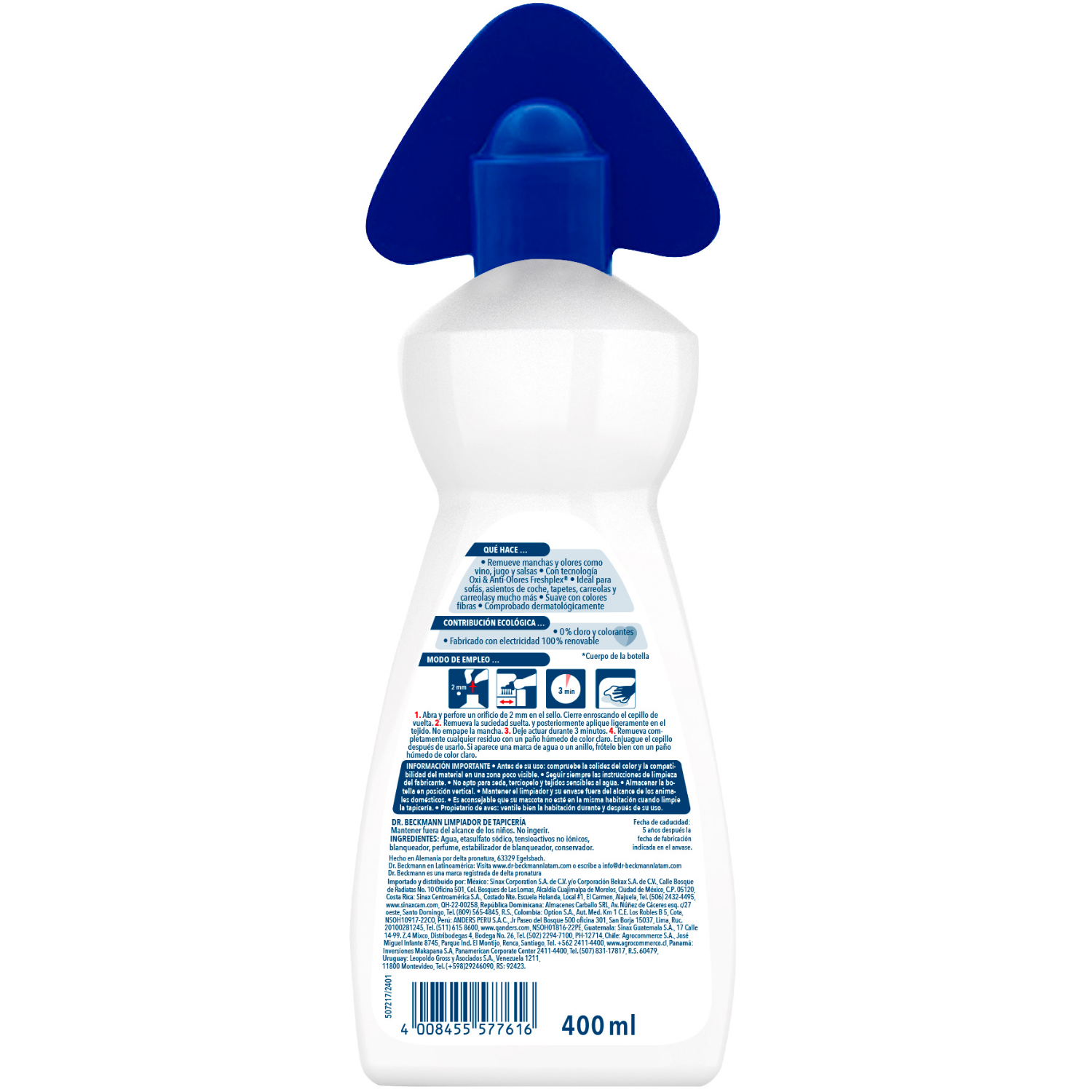 Limpiador De Tapiceria Dr. Beckmann 400ml-2