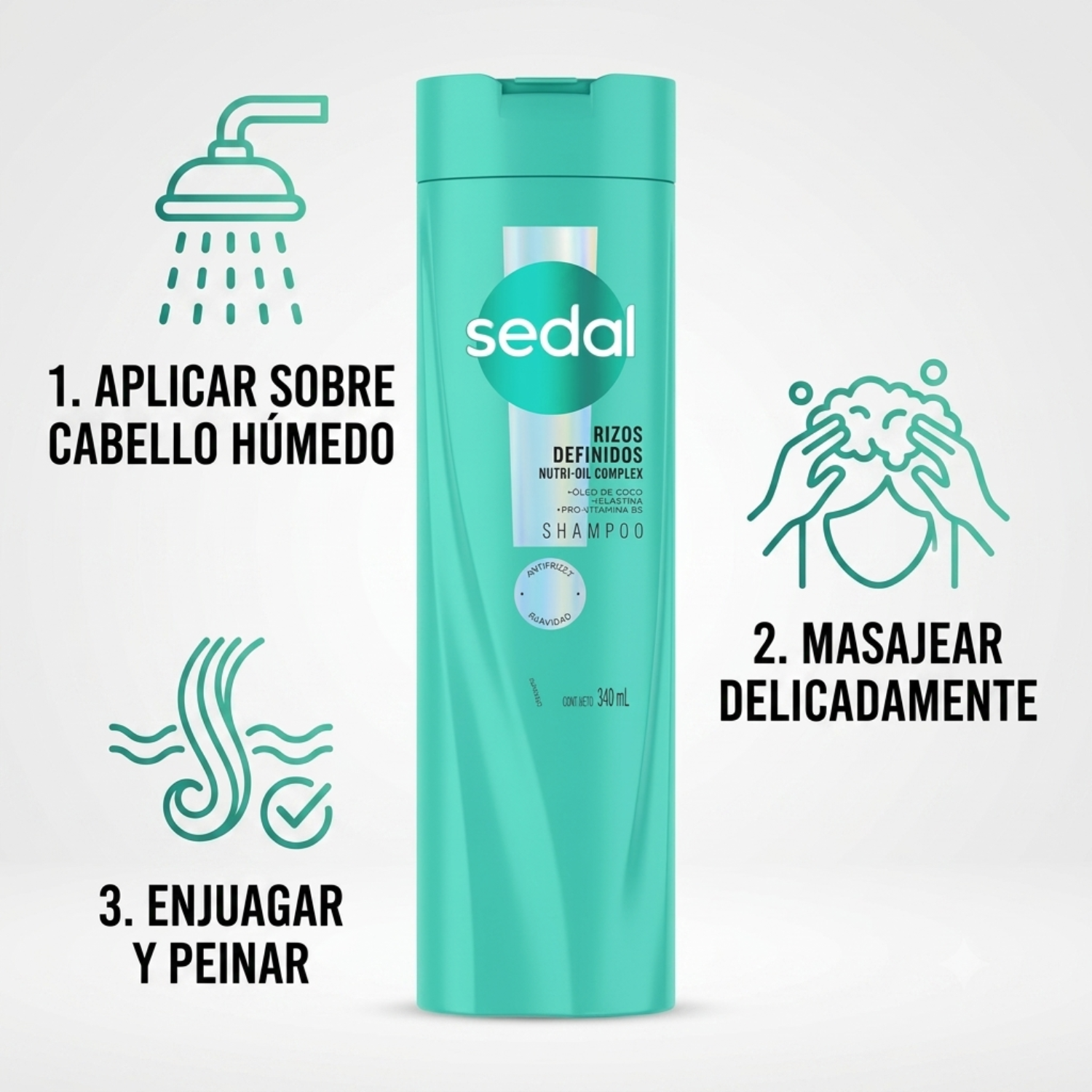 Shampoo Sedal Rizos definidos 340ml-2