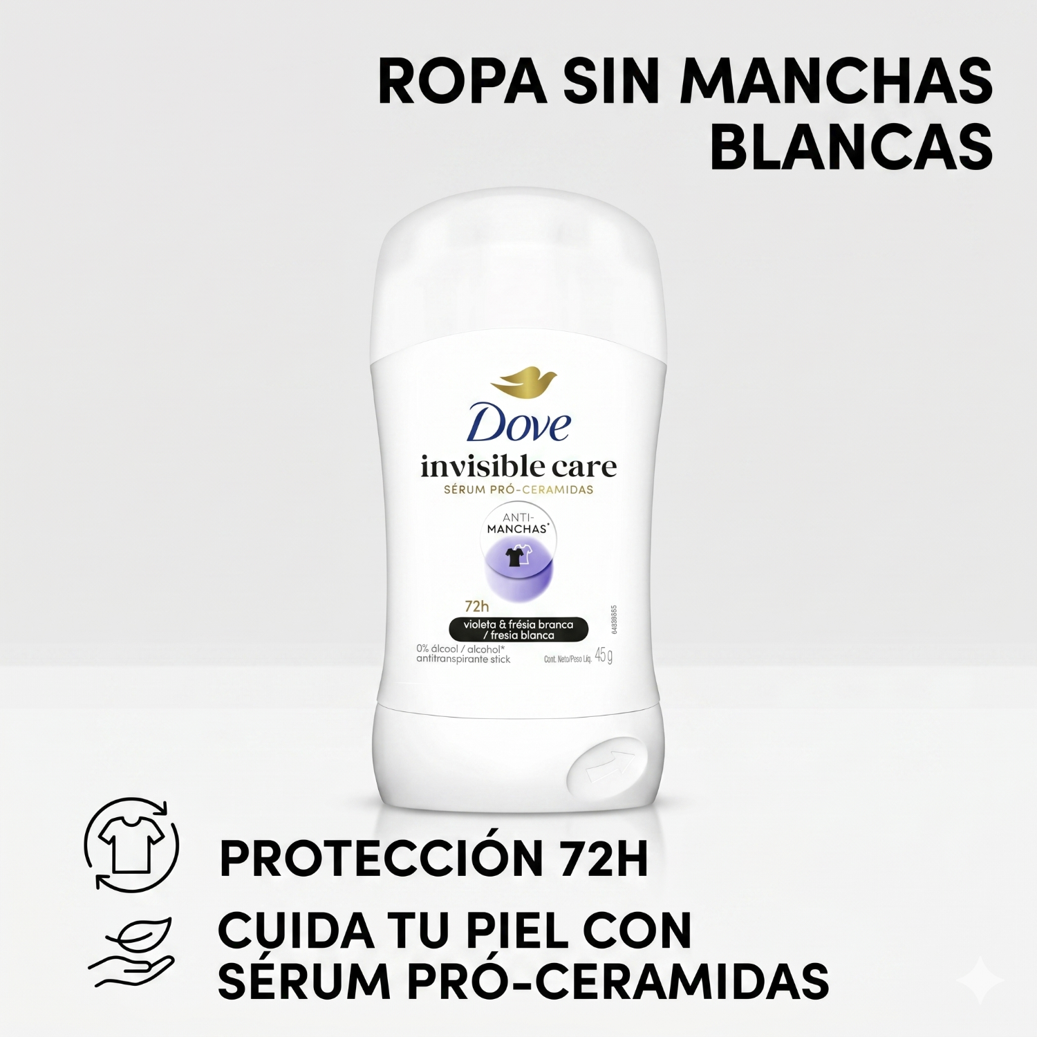 Dove Antitranspirante Invisible Dry 45g No Deja Manchas-5