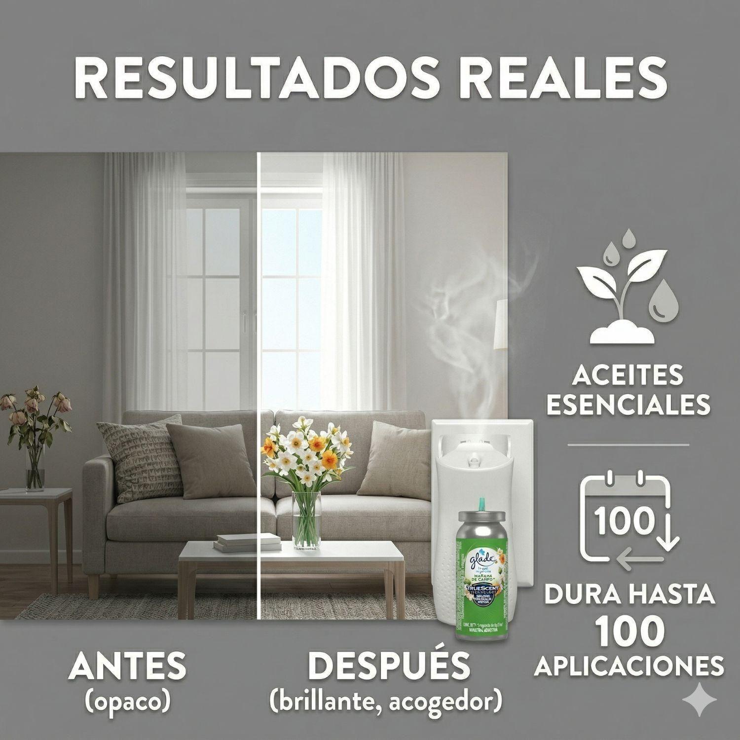 Aromatizante Glade Mañana De Campo (difusor + Repuesto)-2