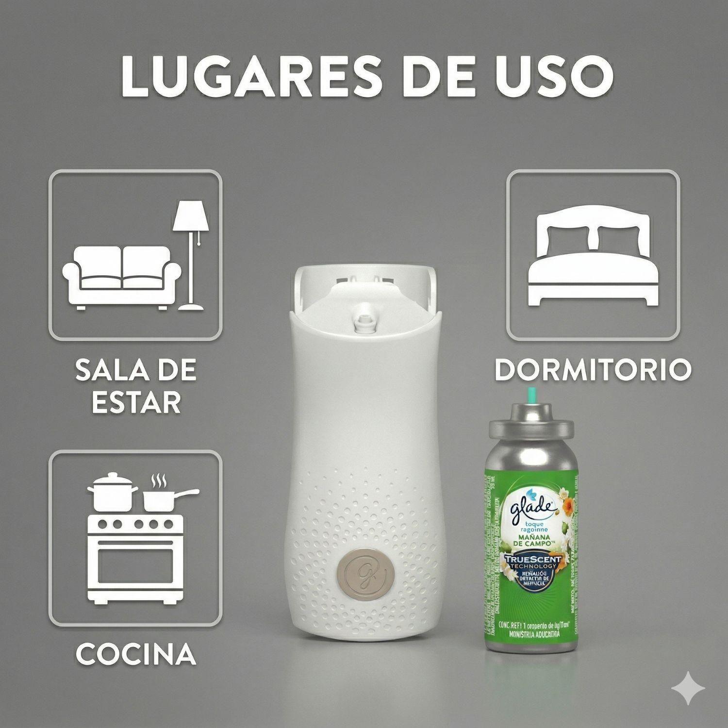 Aromatizante Glade Mañana De Campo (difusor + Repuesto)-3