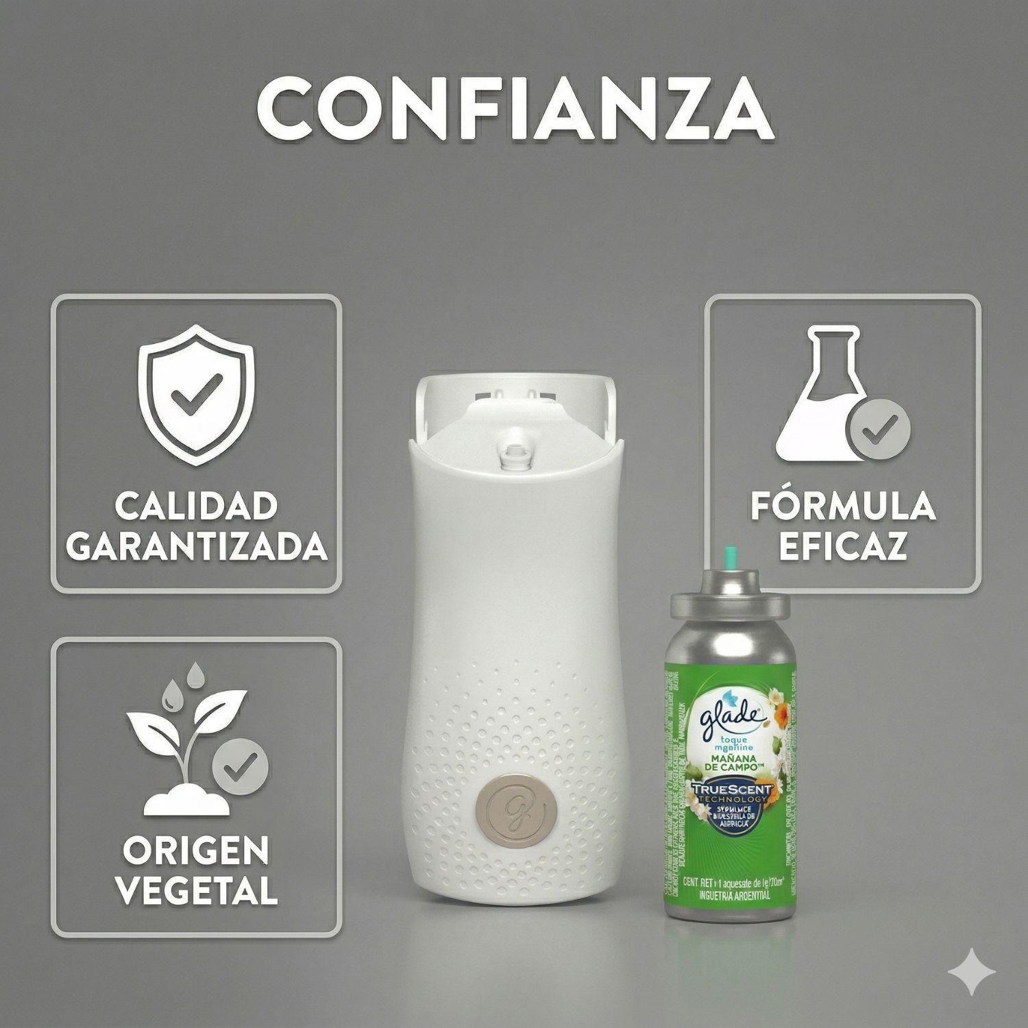 Aromatizante Glade Mañana De Campo (difusor + Repuesto)-5