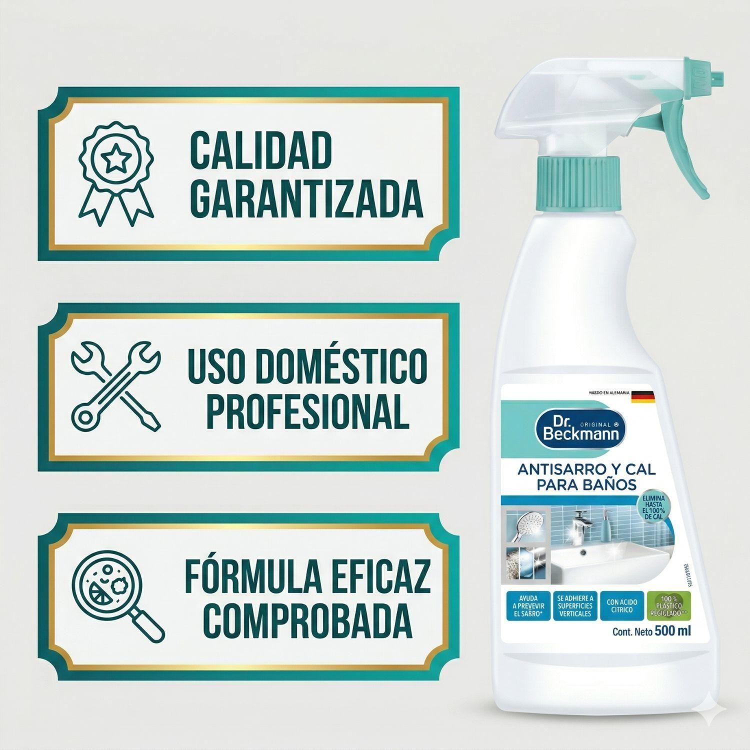 Limpiador Antisarro y Cal Baños Dr. Beckmann 500ml-4