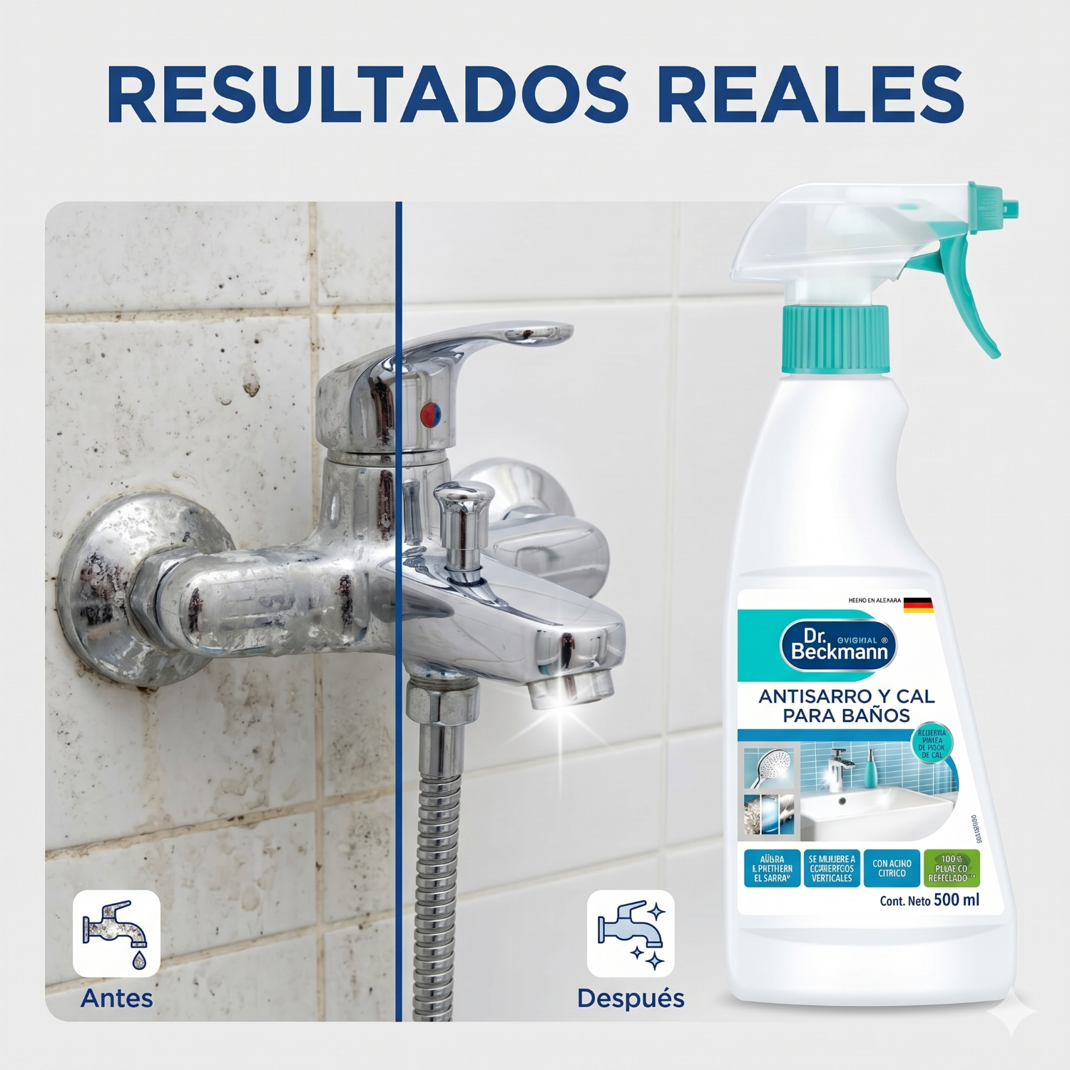 Limpiador Antisarro y Cal Baños Dr. Beckmann 500ml-5