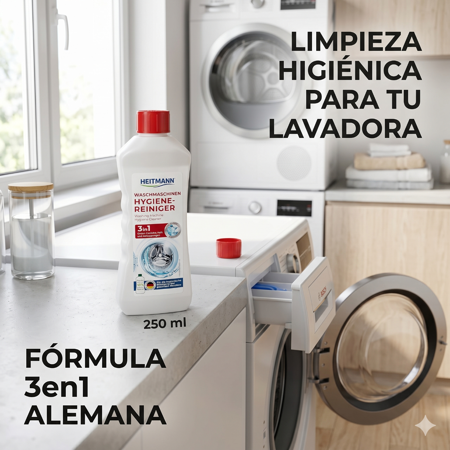 Limpiador Lavadora 3en1 Heitmann 250 ml-5