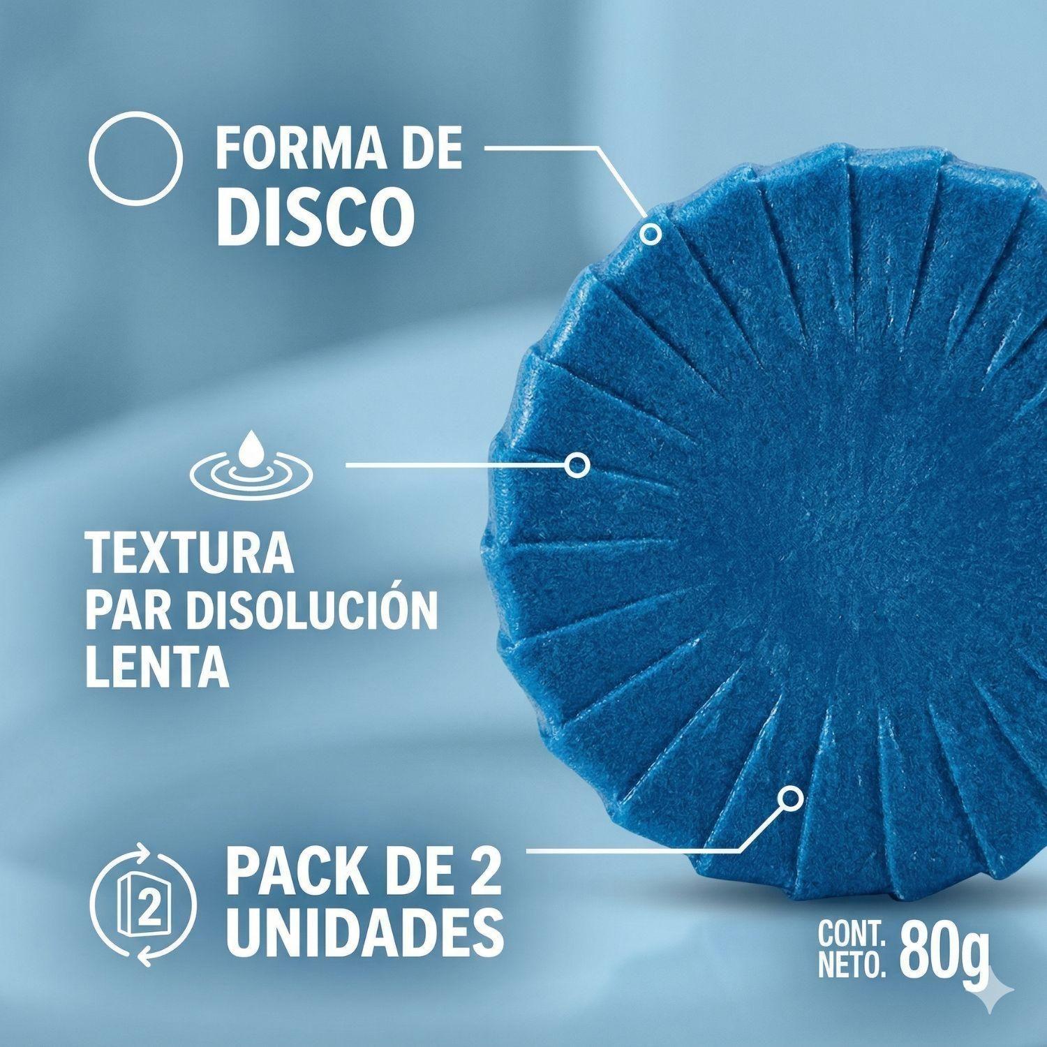 Pastilla Estanque Inodoro Azul Pato Purific Antisarro Limpieza Pack 2-3