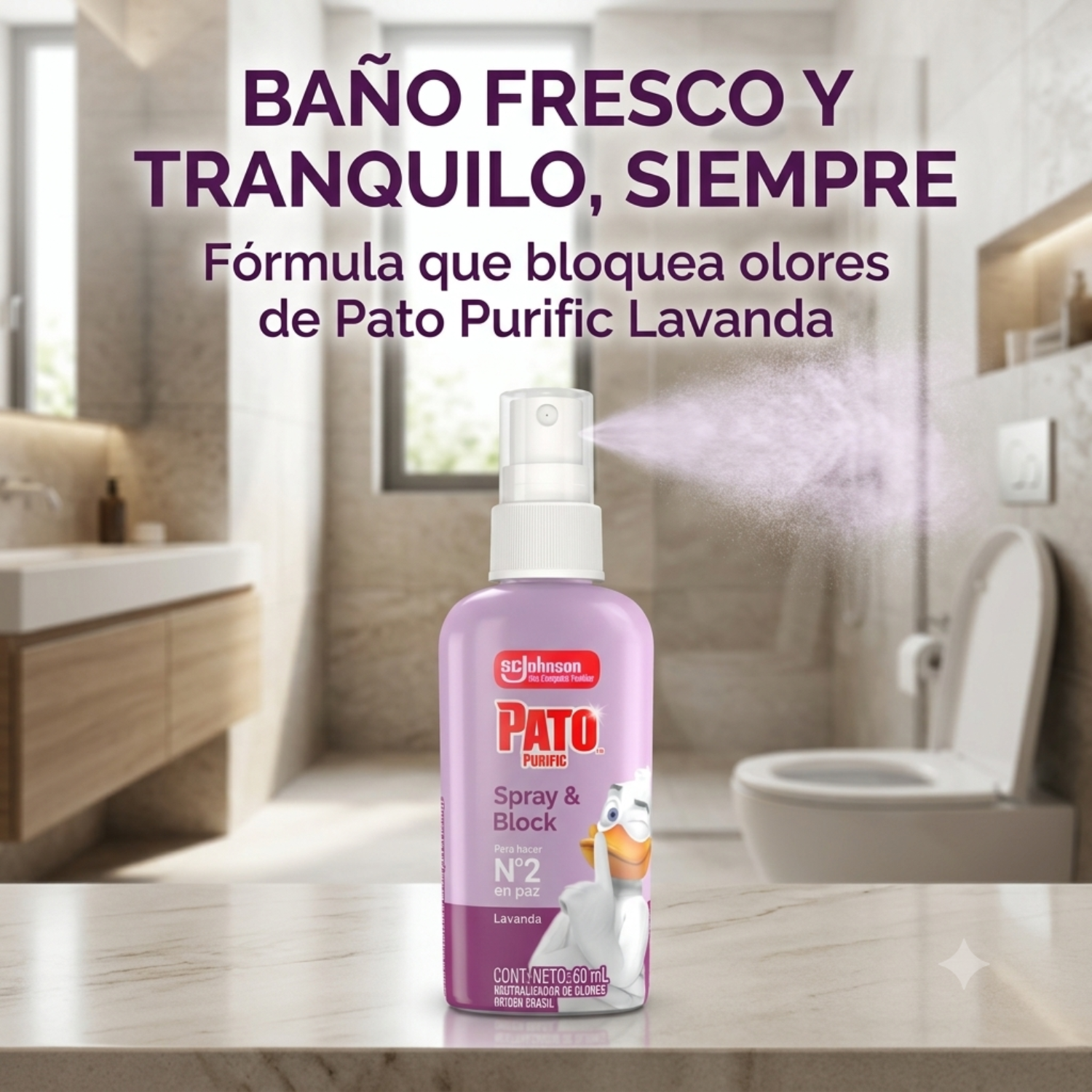 Pato Purific Neutralizador Olores Lavanda 60ml-6