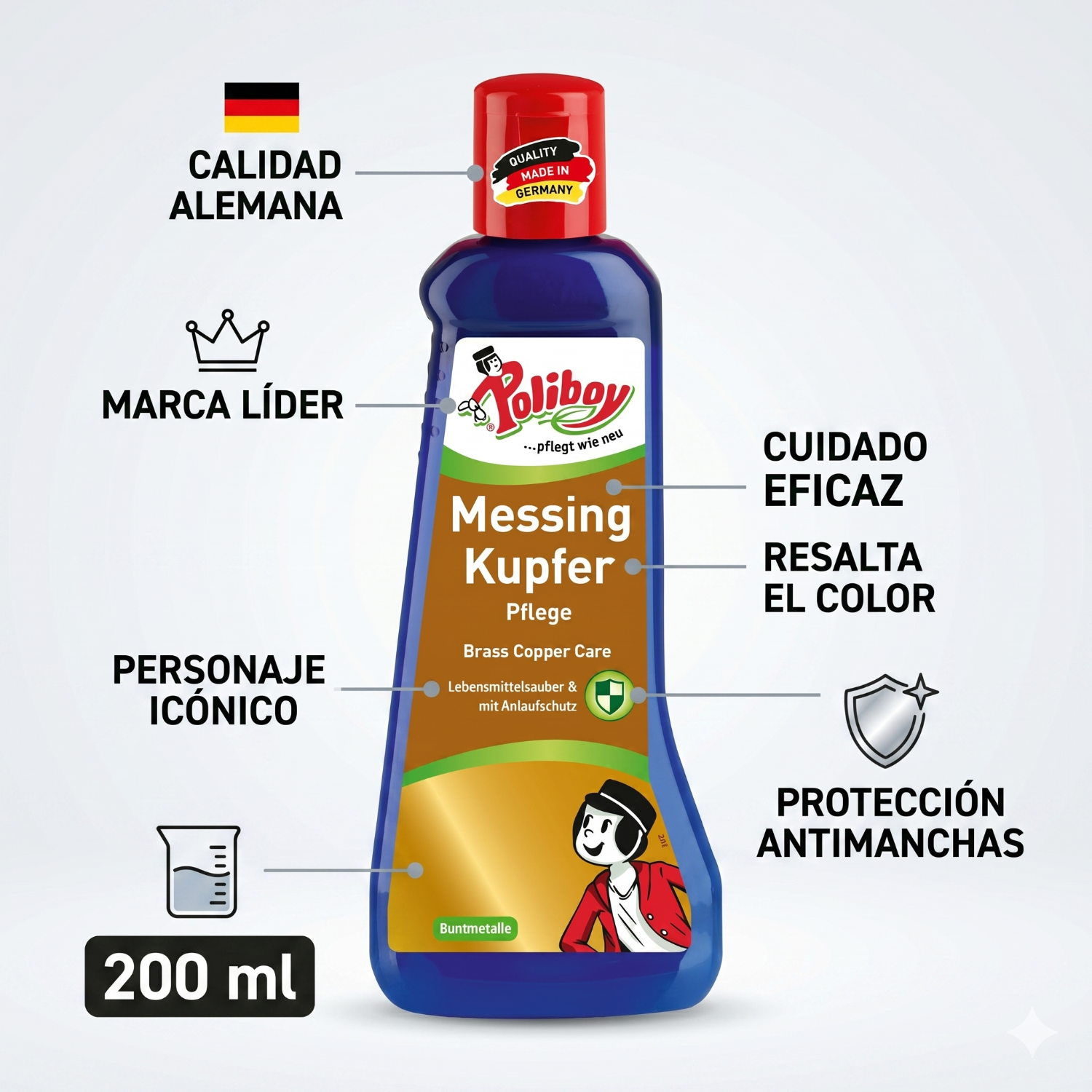 Limpiador Pulidor Cobre Laton Poliboy 200ml-4