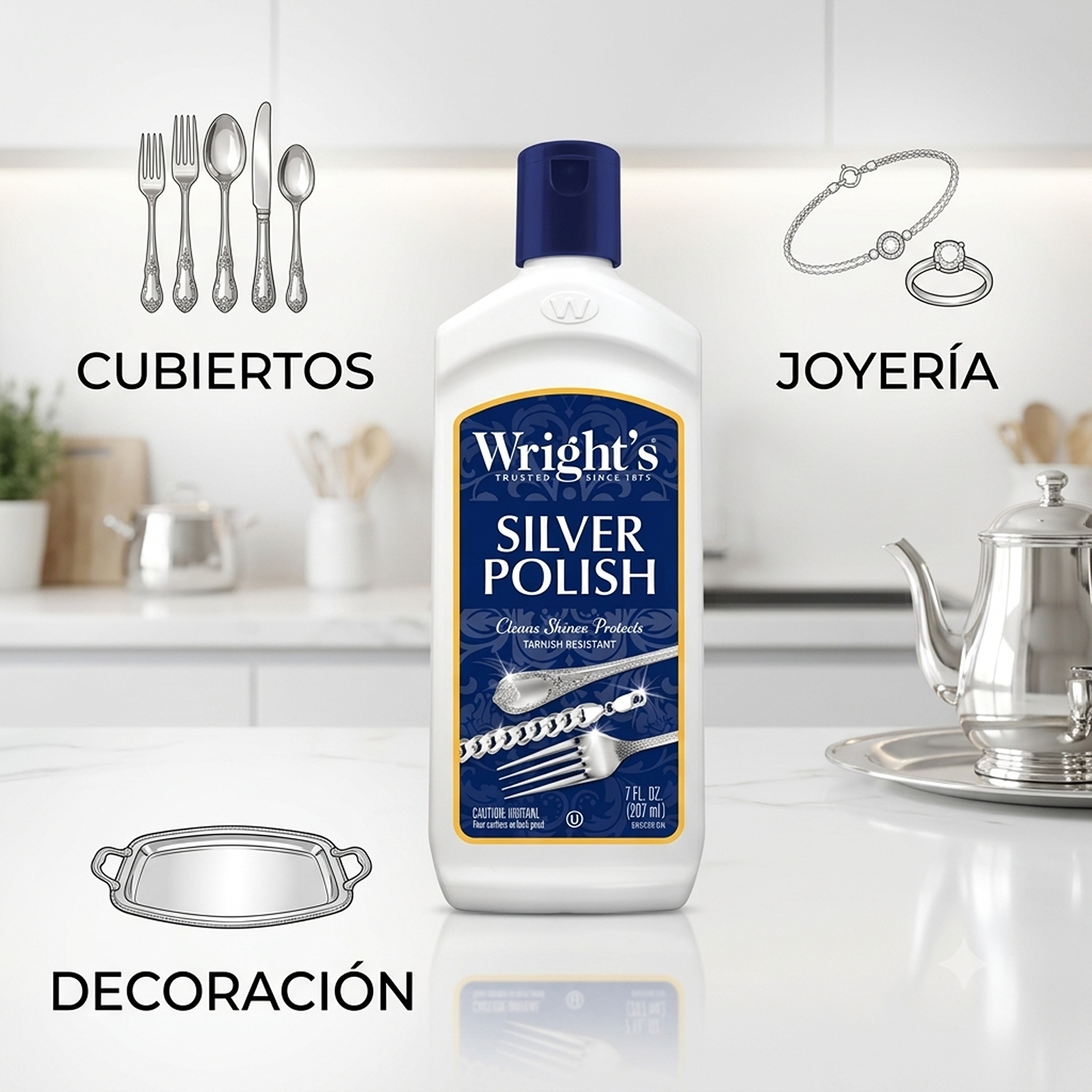 Pulidor Plata Wrights Silver Polish 207ml Anti Opacidad-2