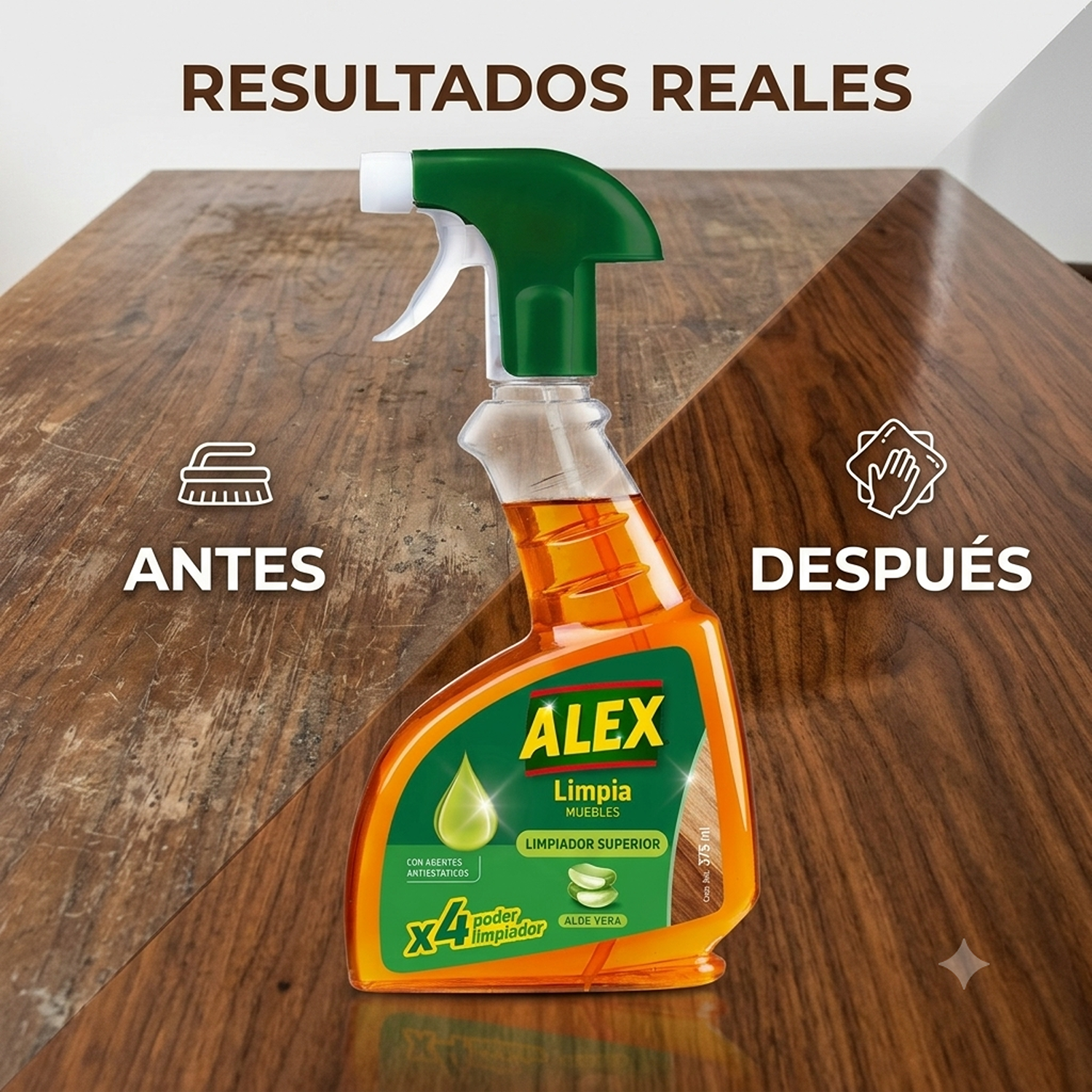 Limpiador Muebles Gatillo Alex Aloe Vera 375ml Sin Rastros-5
