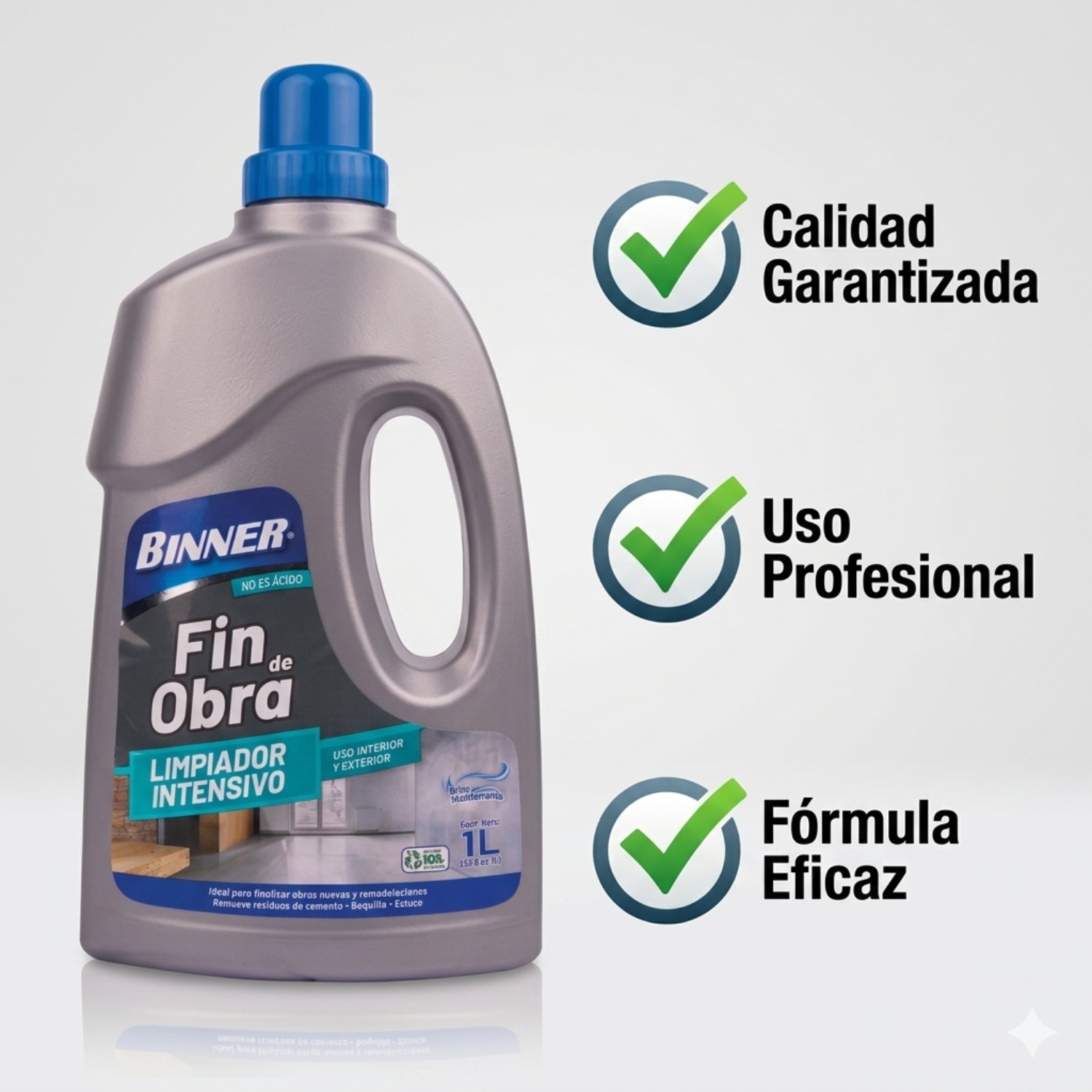 Limpiador Removedor Fin De Obras Binner 1l-5