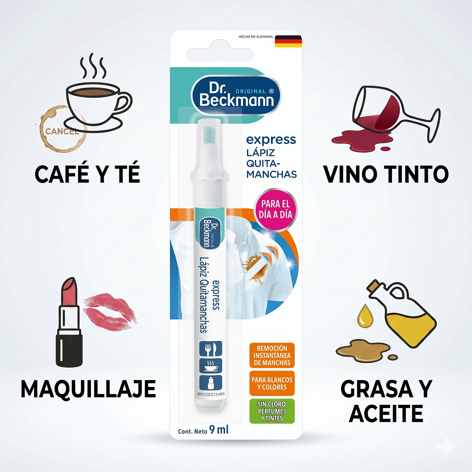 Dr. Beckmann Pack 3 Lápices Quitamanchas 9 ml-2