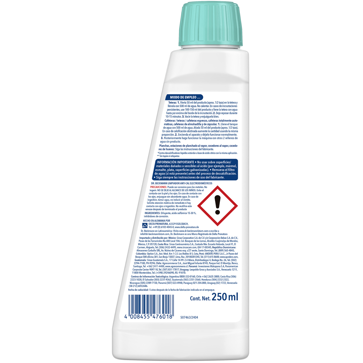 Antisarro Cafetera y Hervidor Dr. Beckmann 250 ml-2