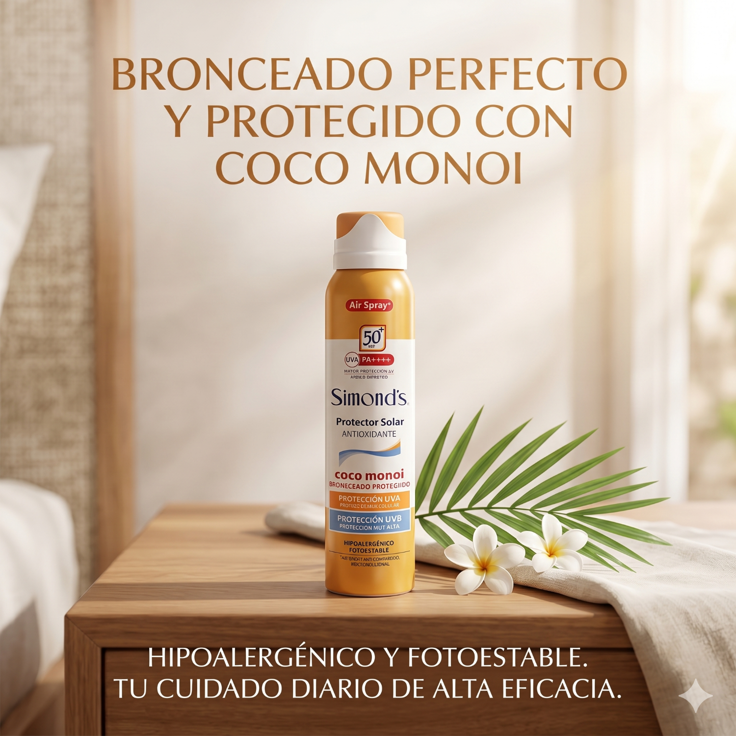 Protector Solar Simonds Air Spray FPS50 Coco Monoi 75ml-5