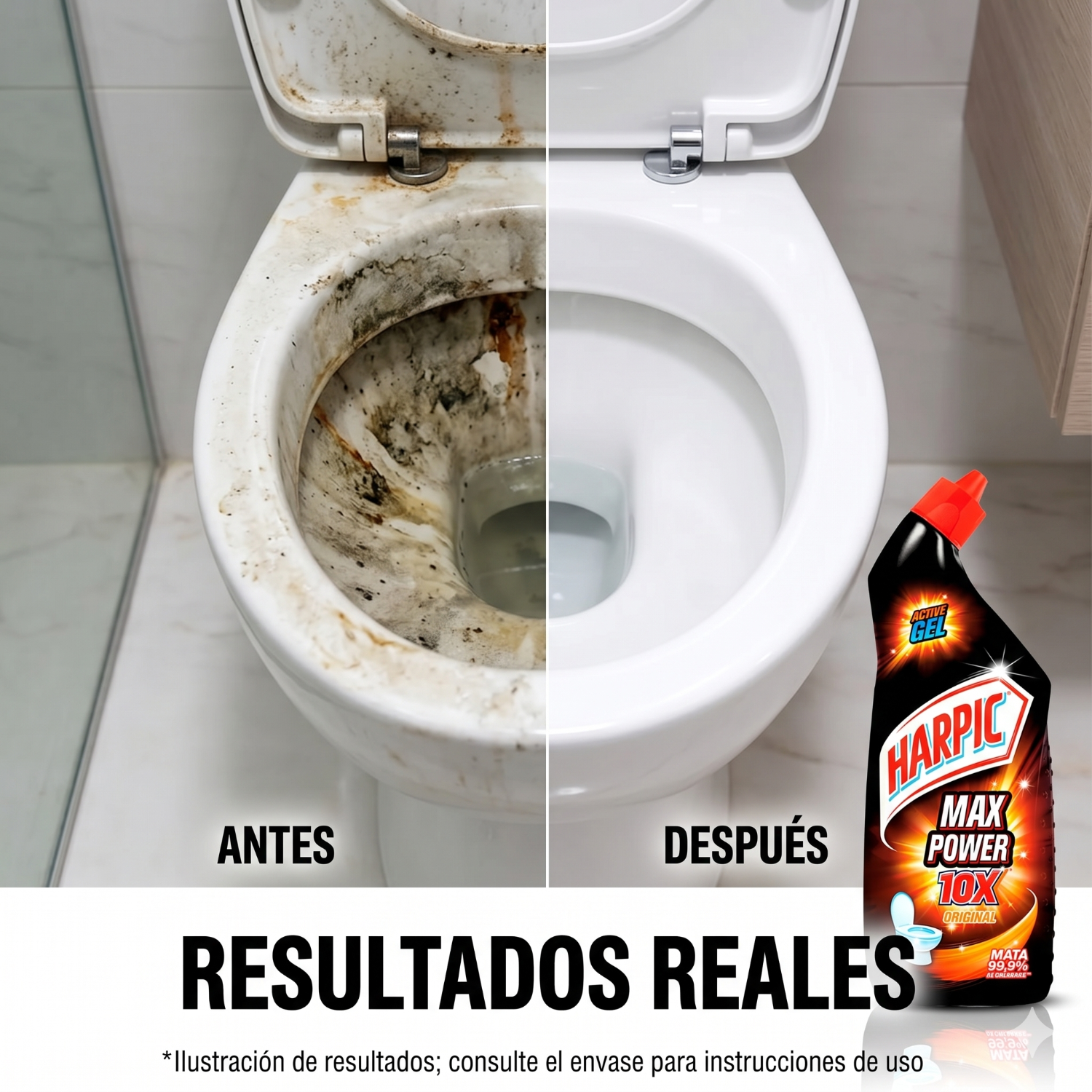 Limpiador Inodoro Harpic Power Ultra Desinfectante 750 ml-4