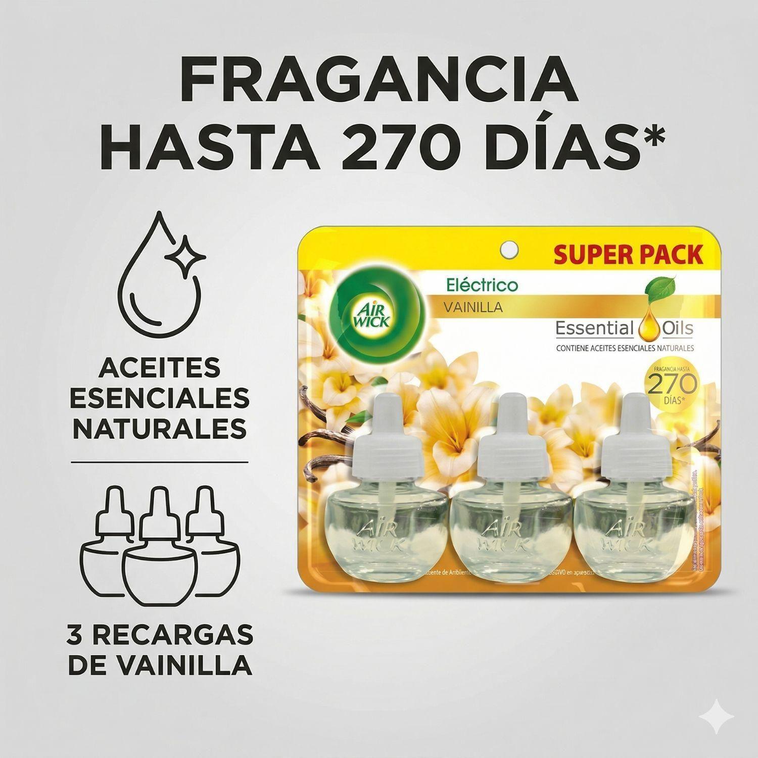 Repuesto Desodorante Eléctrico Air Wick Vainilla 3x21ml-2