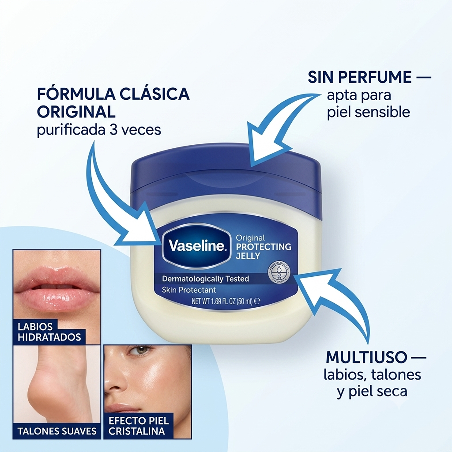 Vaselina Jelly Original ML - Protector de Piel y Labios-3