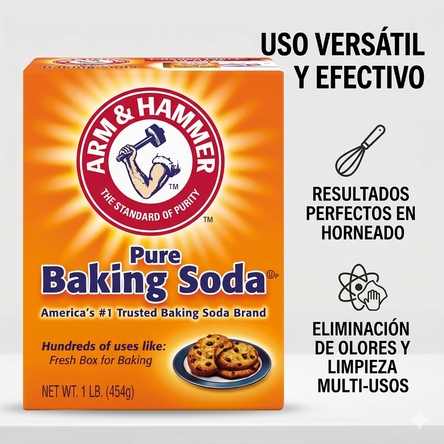 Bicarbonato De Sodio Arm & Hammer 454g-1