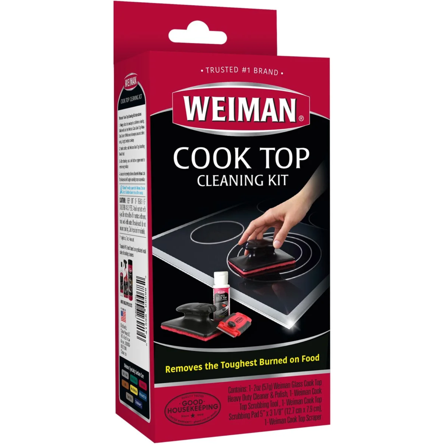 Weiman Kit Limpiador Vitrocerámica 3 Piezas-0