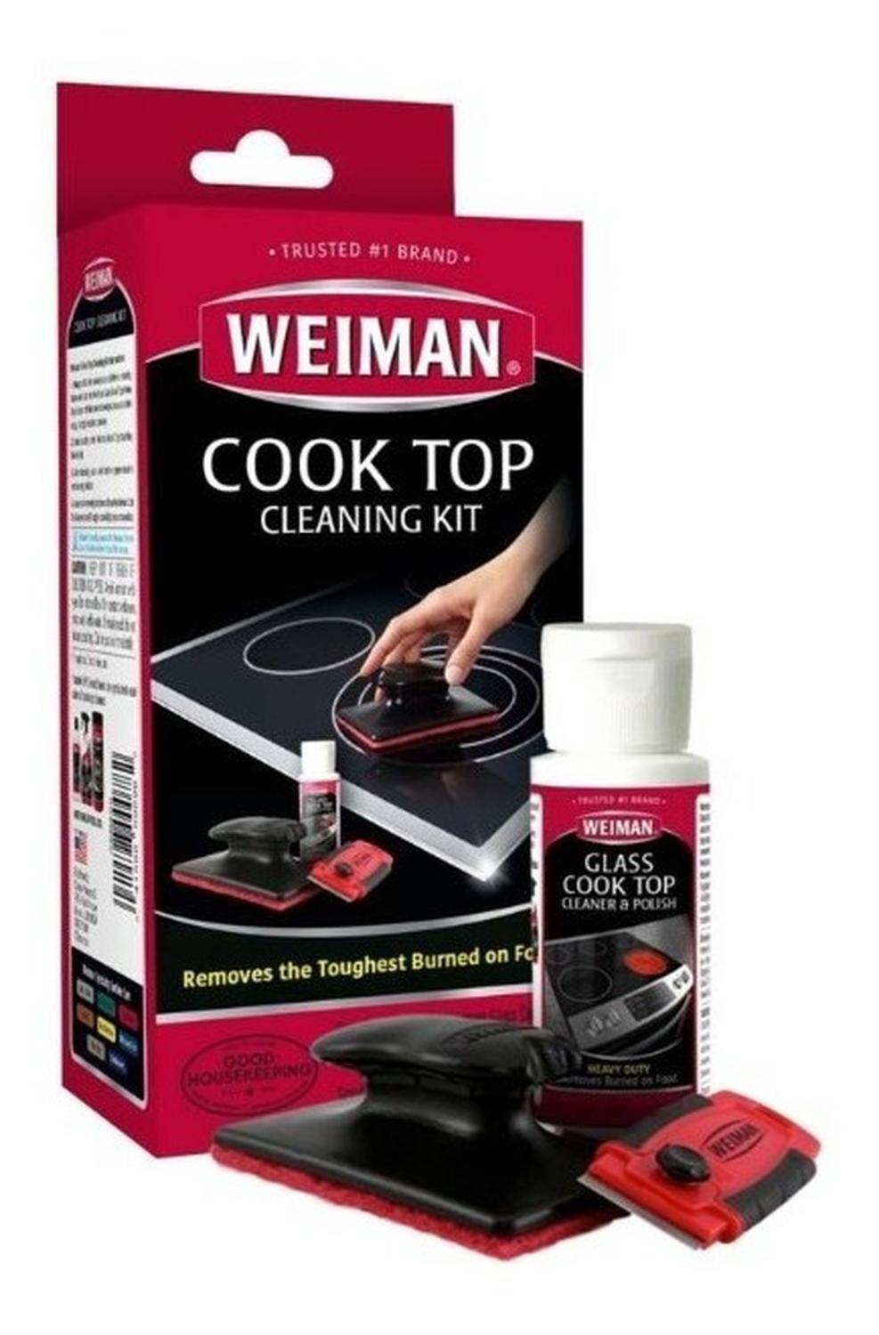 Weiman Kit Limpiador Vitrocerámica 3 Piezas-1