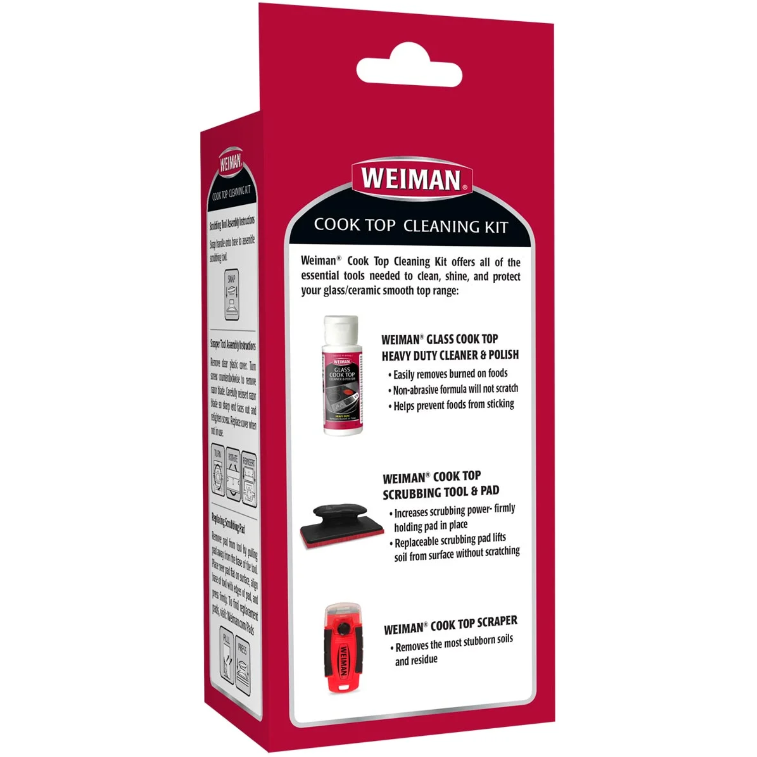 Weiman Kit Limpiador Vitrocerámica 3 Piezas-2