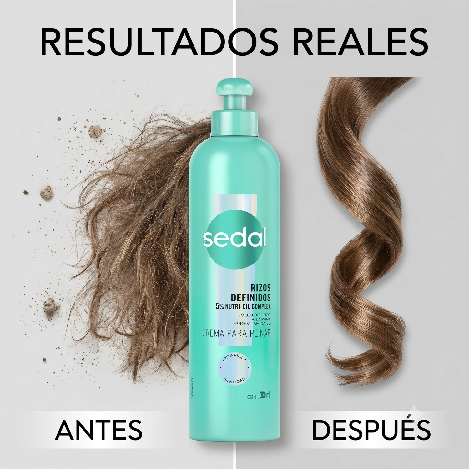 Sedal Crema Peinar Rizos Definidos 300ml Antifrizz-4