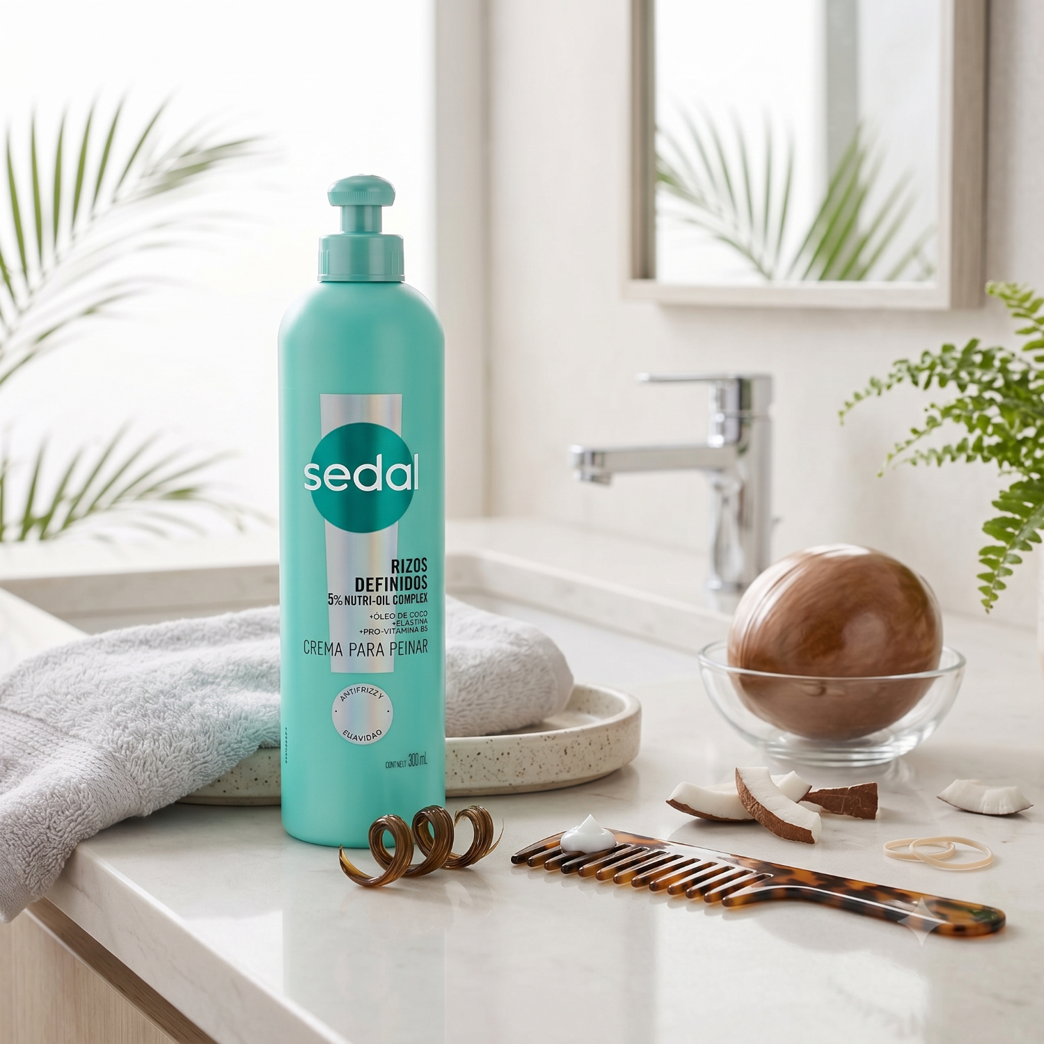 Sedal Crema Peinar Rizos Definidos 300ml Antifrizz-5