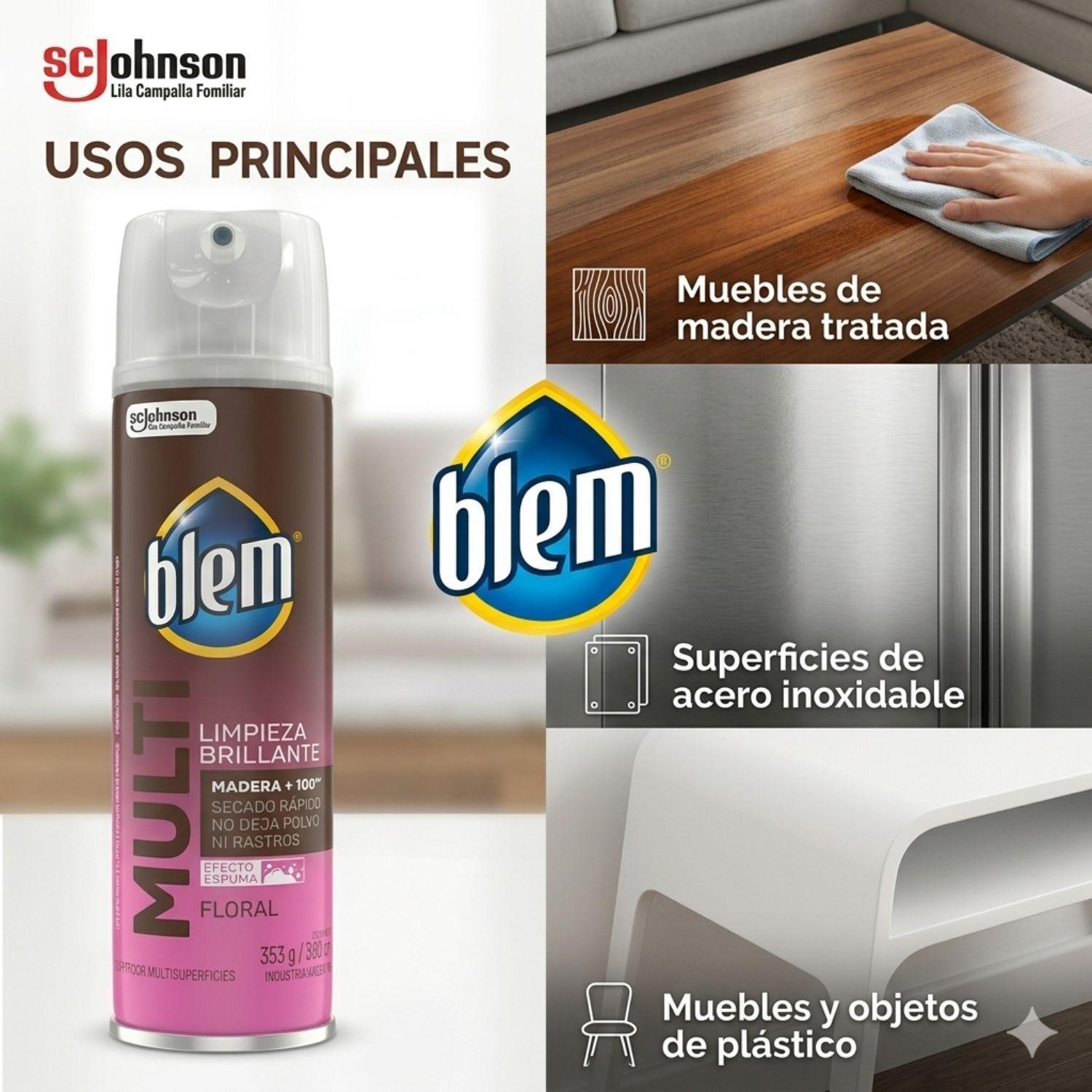 Blem Multi Superficies Aerosol Floral 353 g Limpieza-2