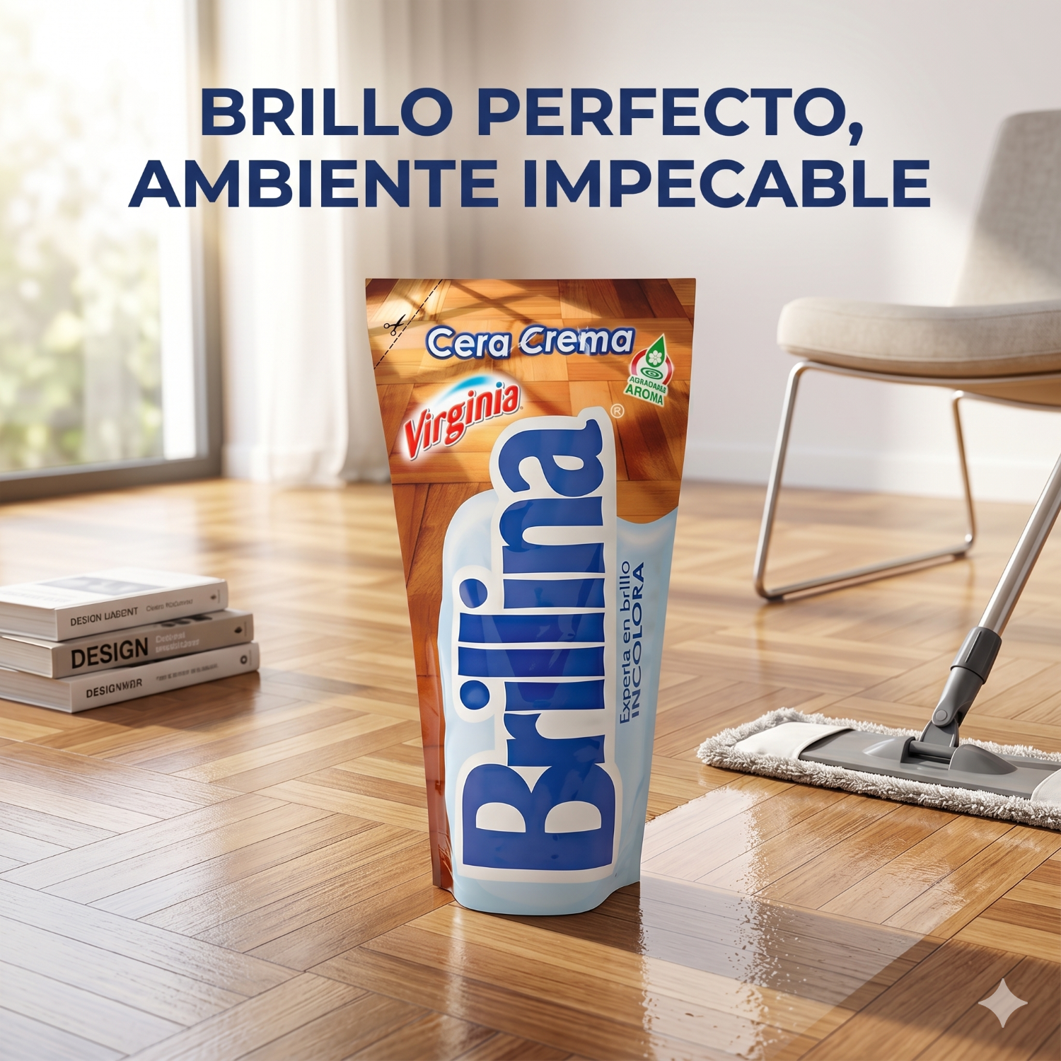 Cera Piso Incolora Brillina 340cc-6