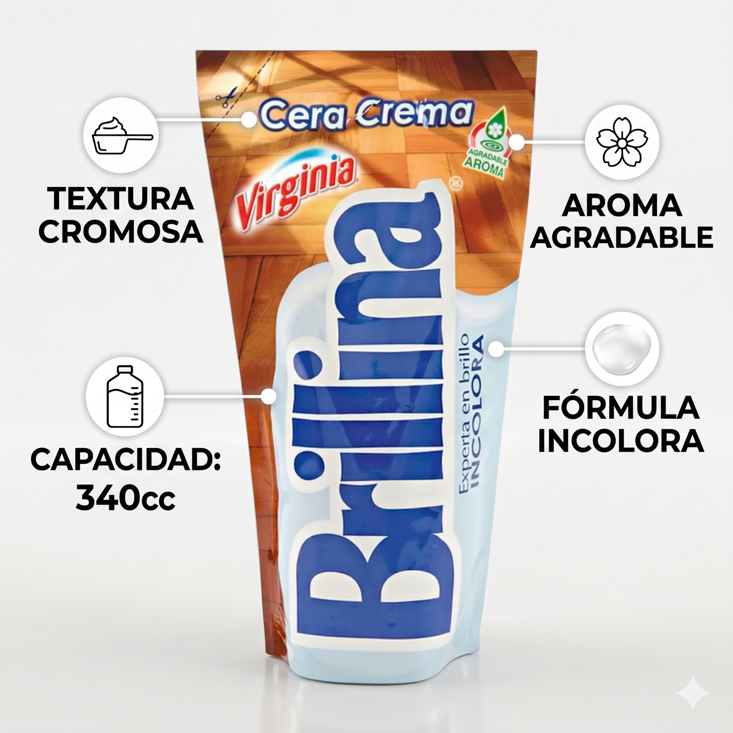 Cera Piso Incolora Brillina 340cc-3