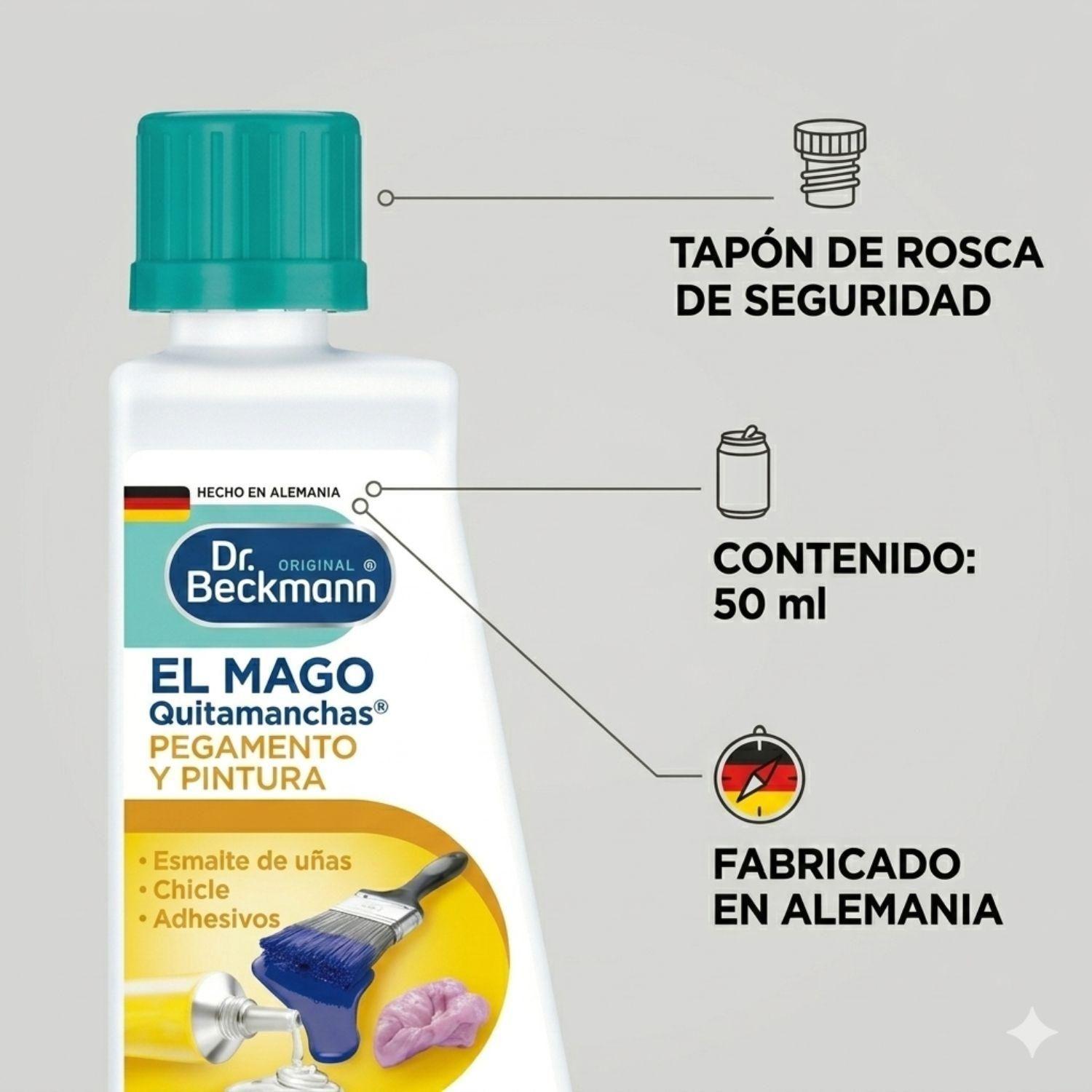 Quitamanchas Pegamento Y Pintura Dr Beckmann 50ml Ropa-3