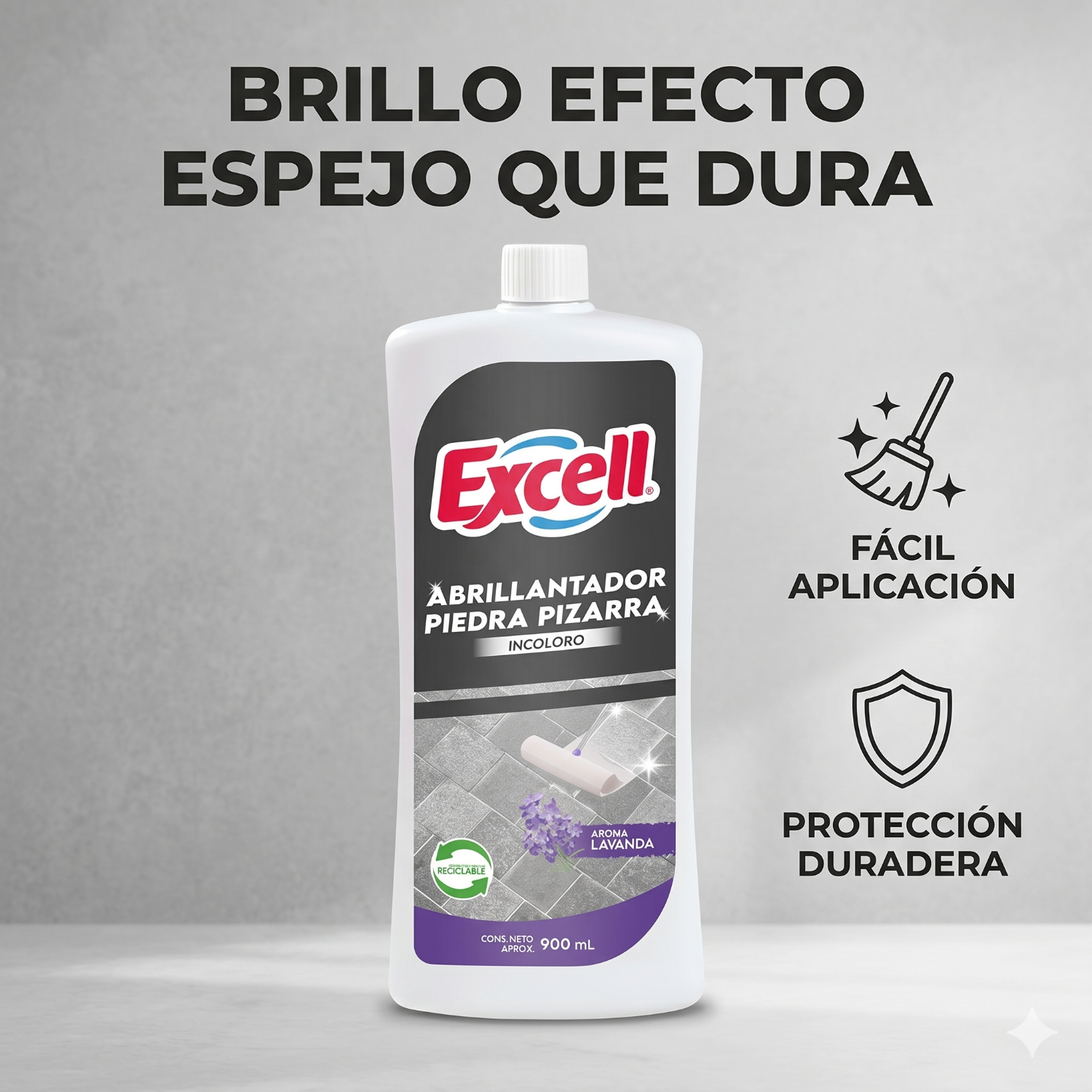 Abrillantador Piedra Pizarra Excell 900ml-1