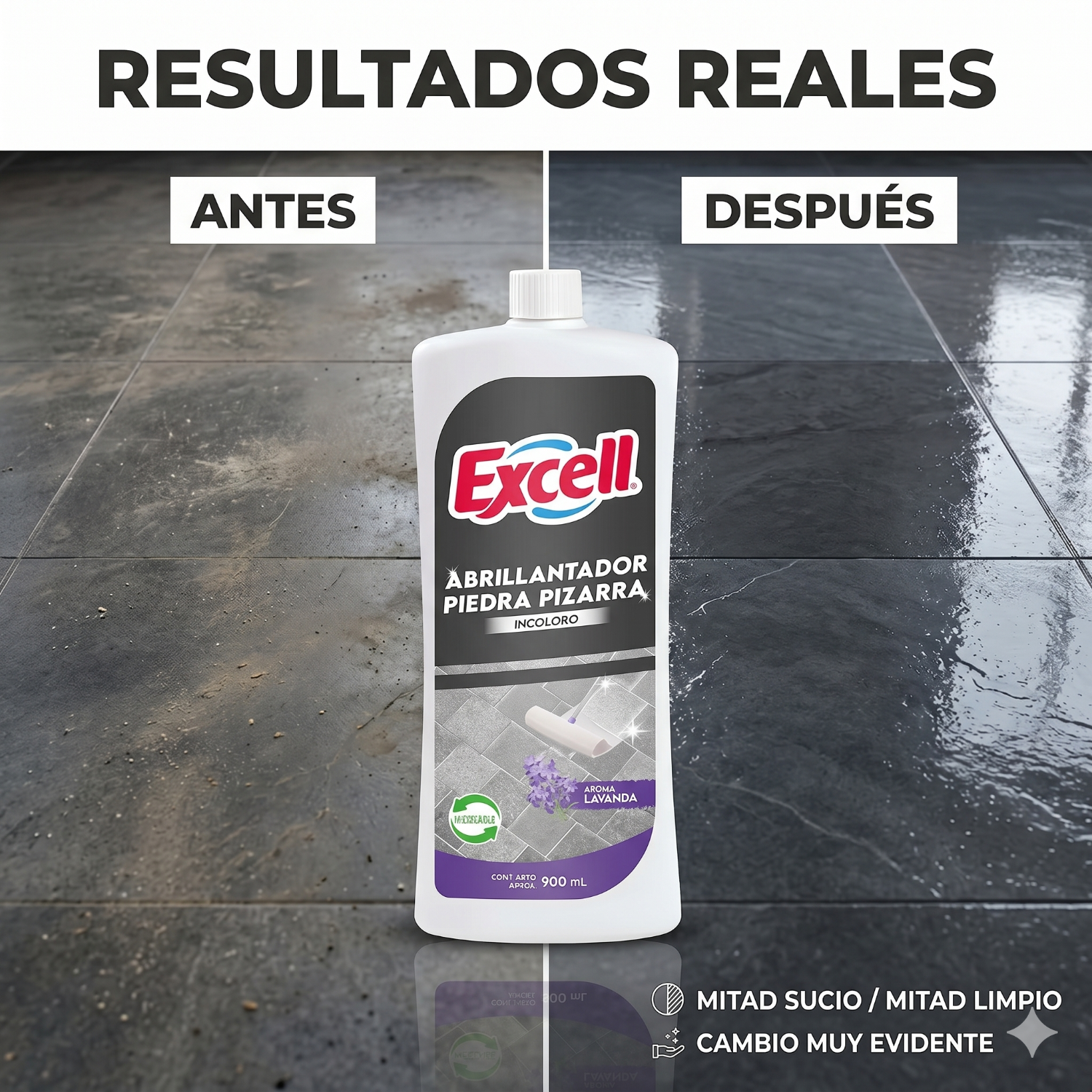 Abrillantador Piedra Pizarra Excell 900ml-5