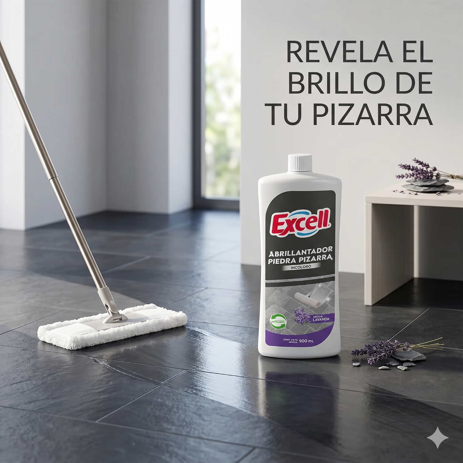 Abrillantador Piedra Pizarra Excell 900ml-6