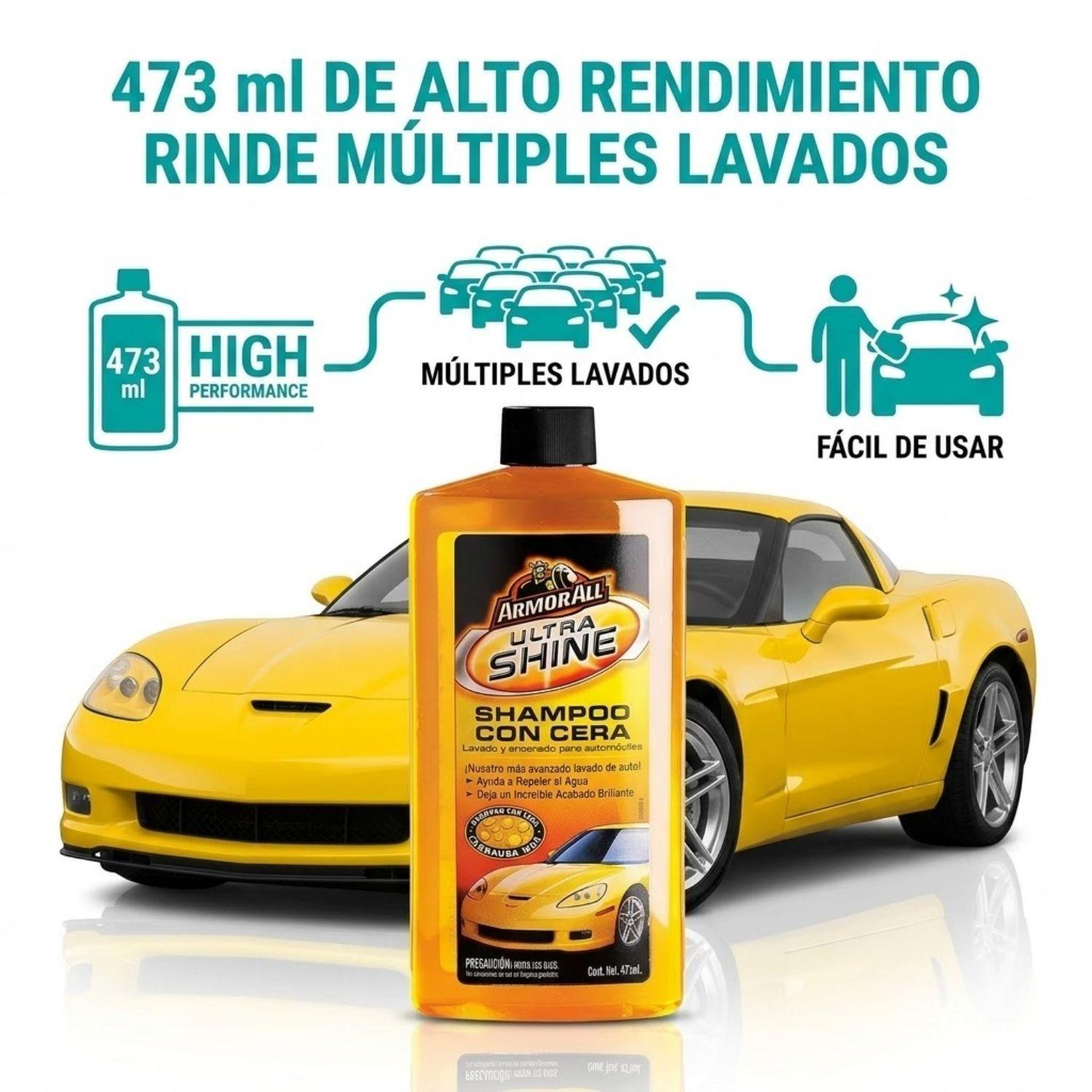 Armor All Shampoo Cera Auto Brillante 473 ml-8