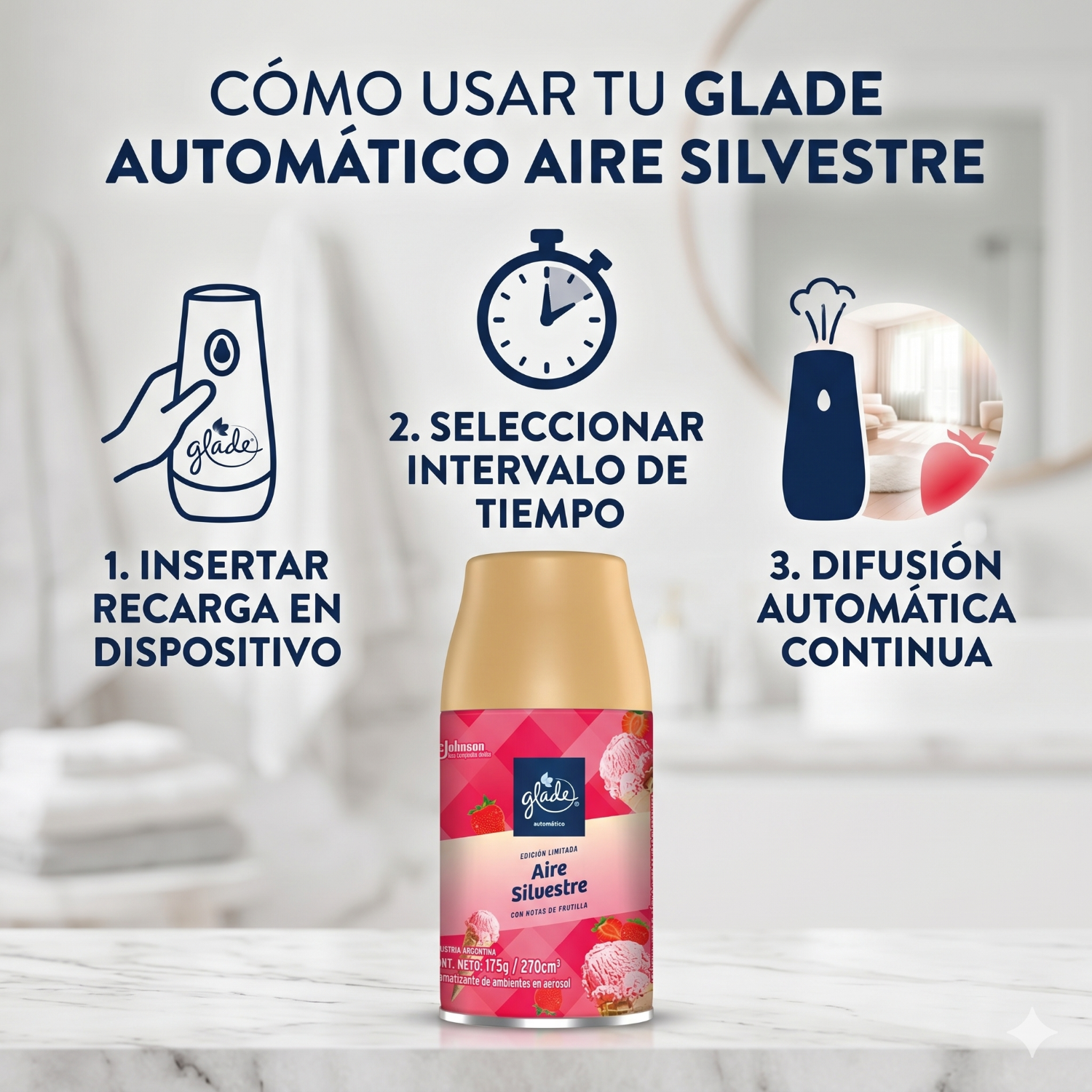 Recarga Glade Automatico Aire Silvestre 175gr-2