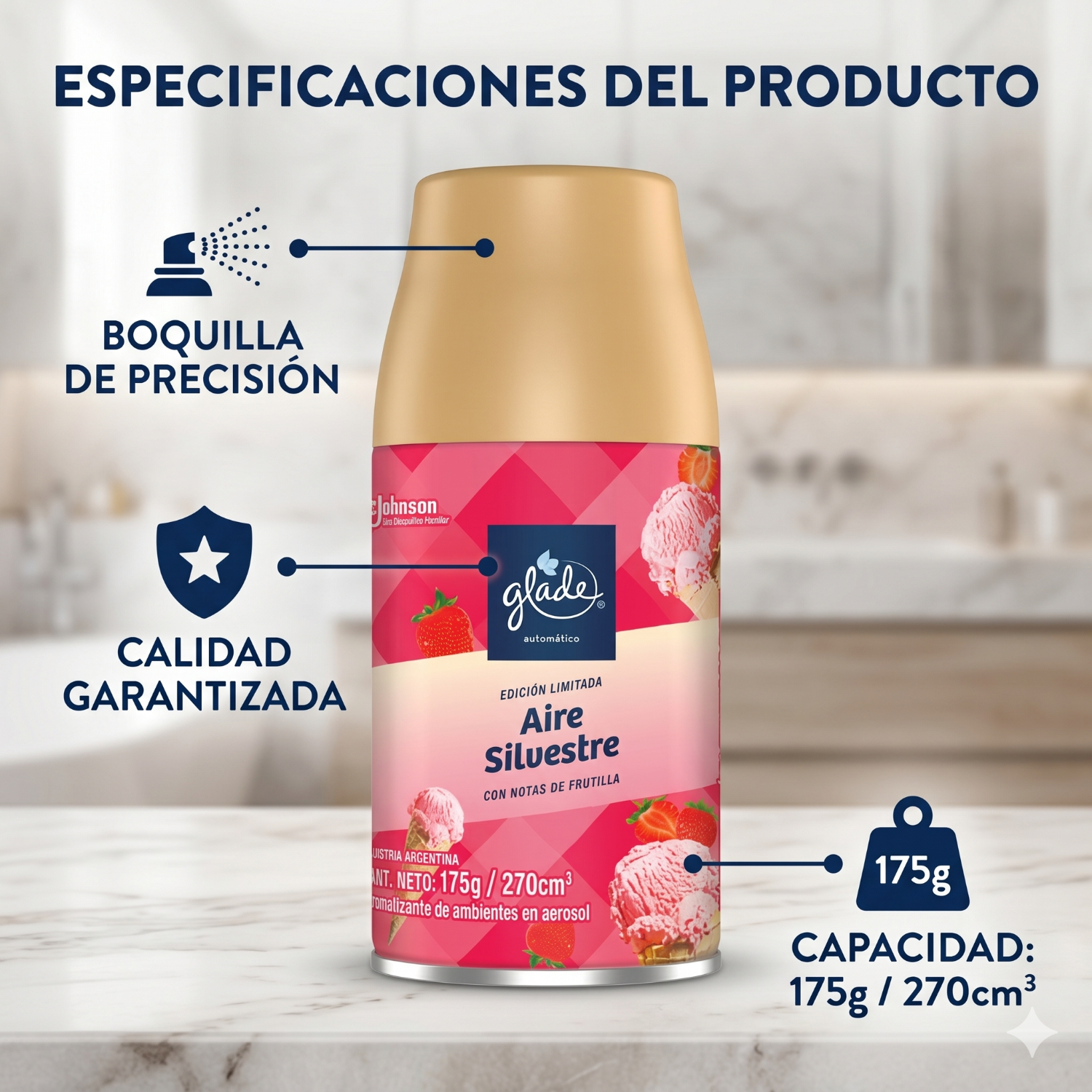 Recarga Glade Automatico Aire Silvestre 175gr-3