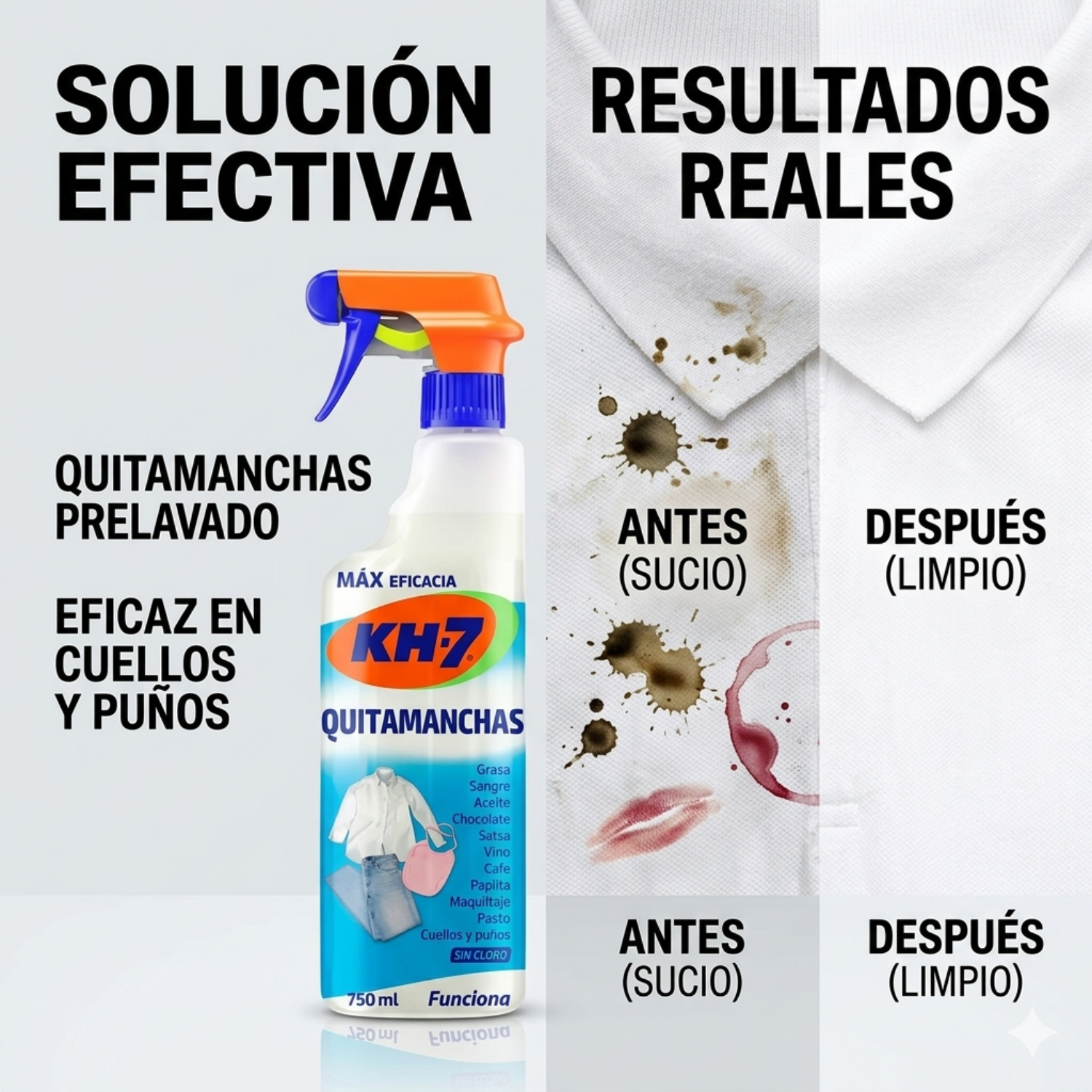 Quitamanchas Prelavado Gatillo KH-7 750ml-2
