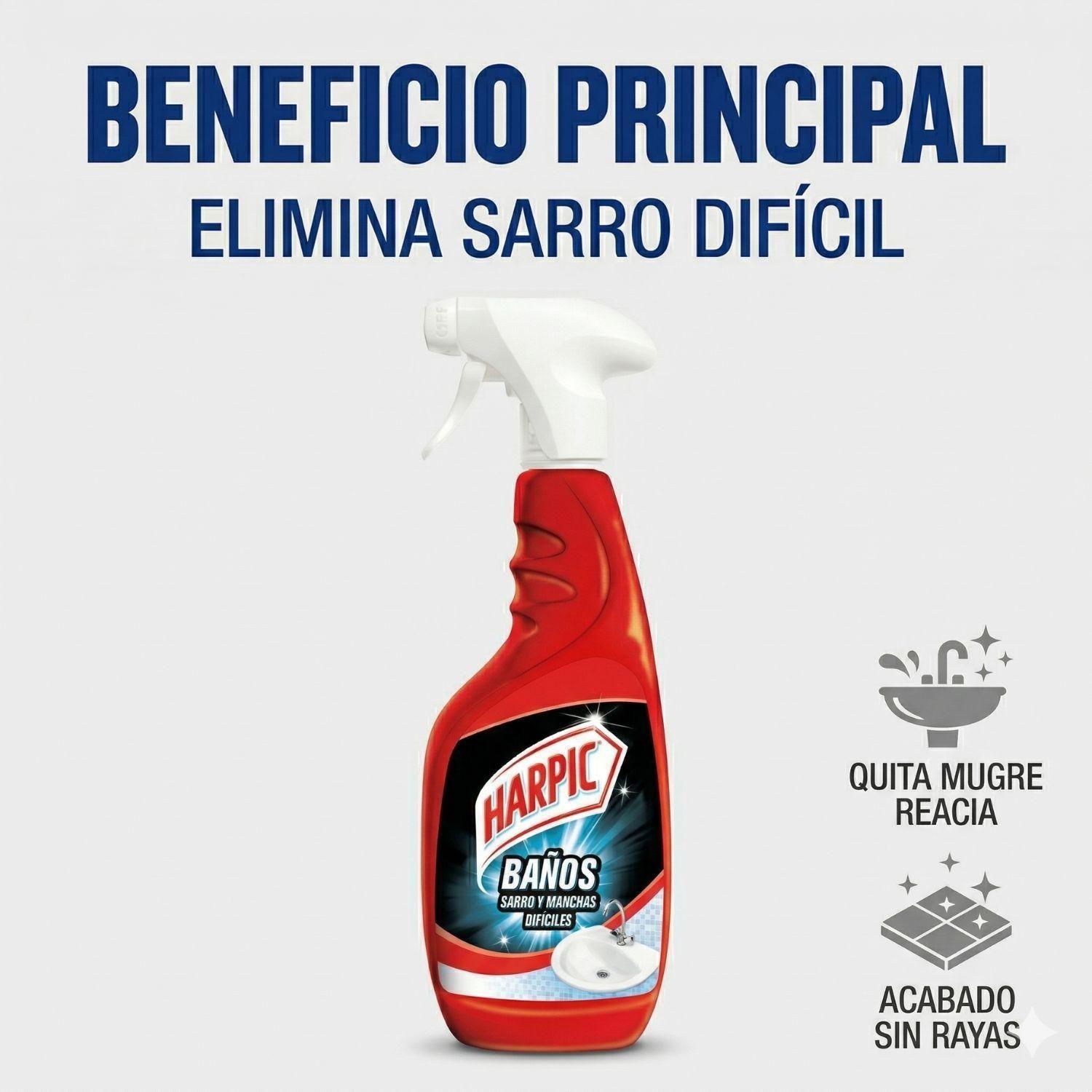 Limpiador Baño Sarro y Manchas Difíciles Gatillo 495 ml-1
