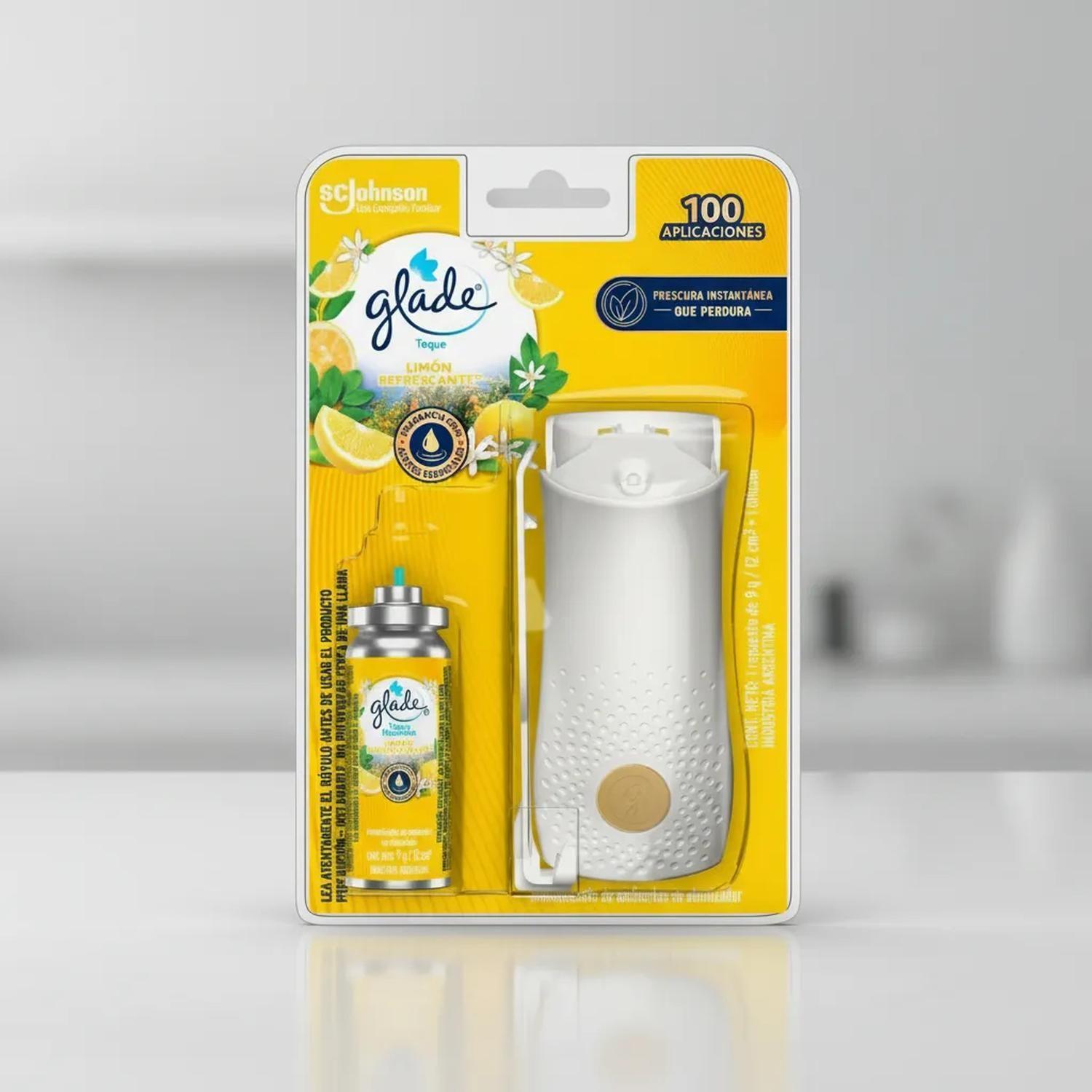 Glade Toque Aparato + Repuesto 9g Aroma Limón Refrescante-2