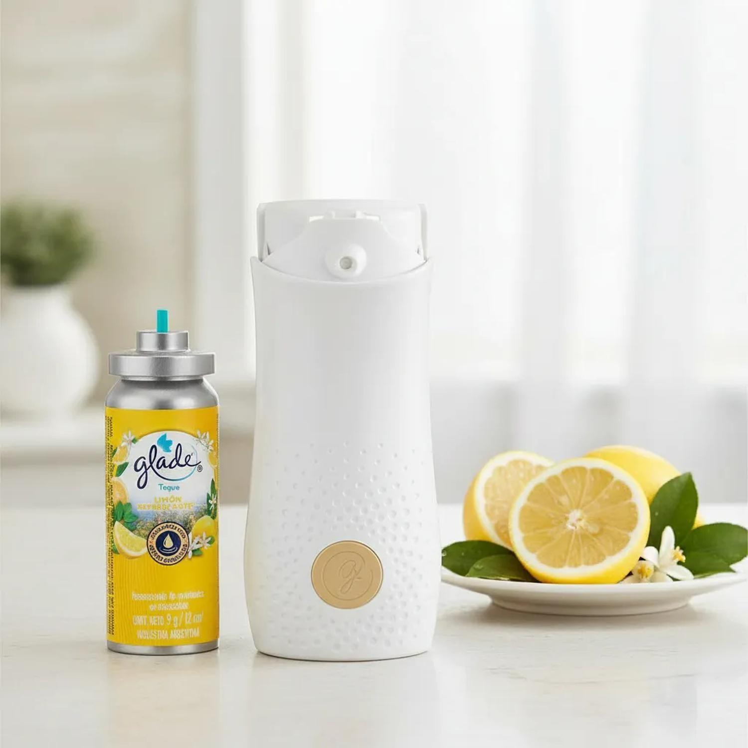 Glade Toque Aparato + Repuesto 9g Aroma Limón Refrescante-5