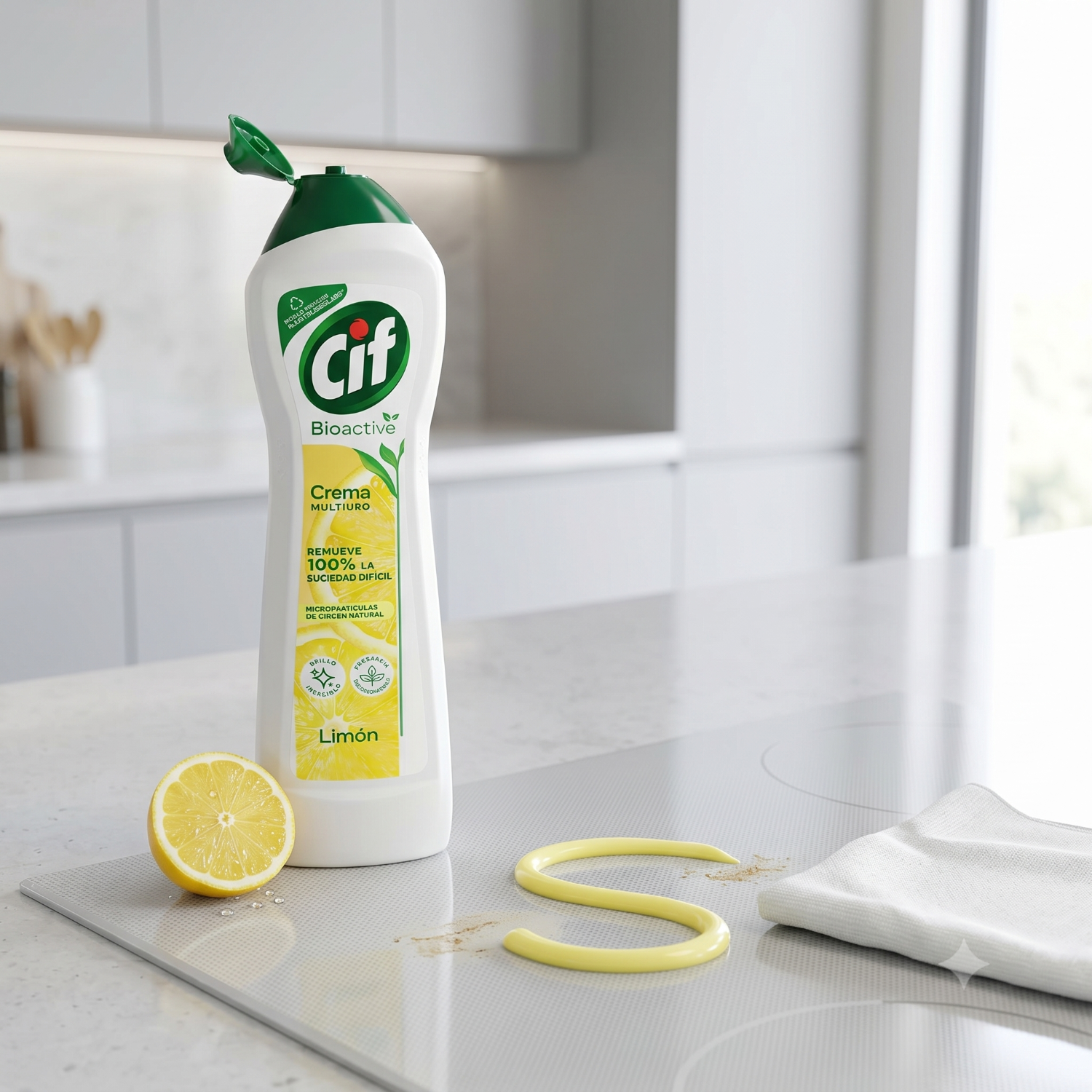 Cif Crema Limpiador Multiuso Limon 750g Bioactive-5