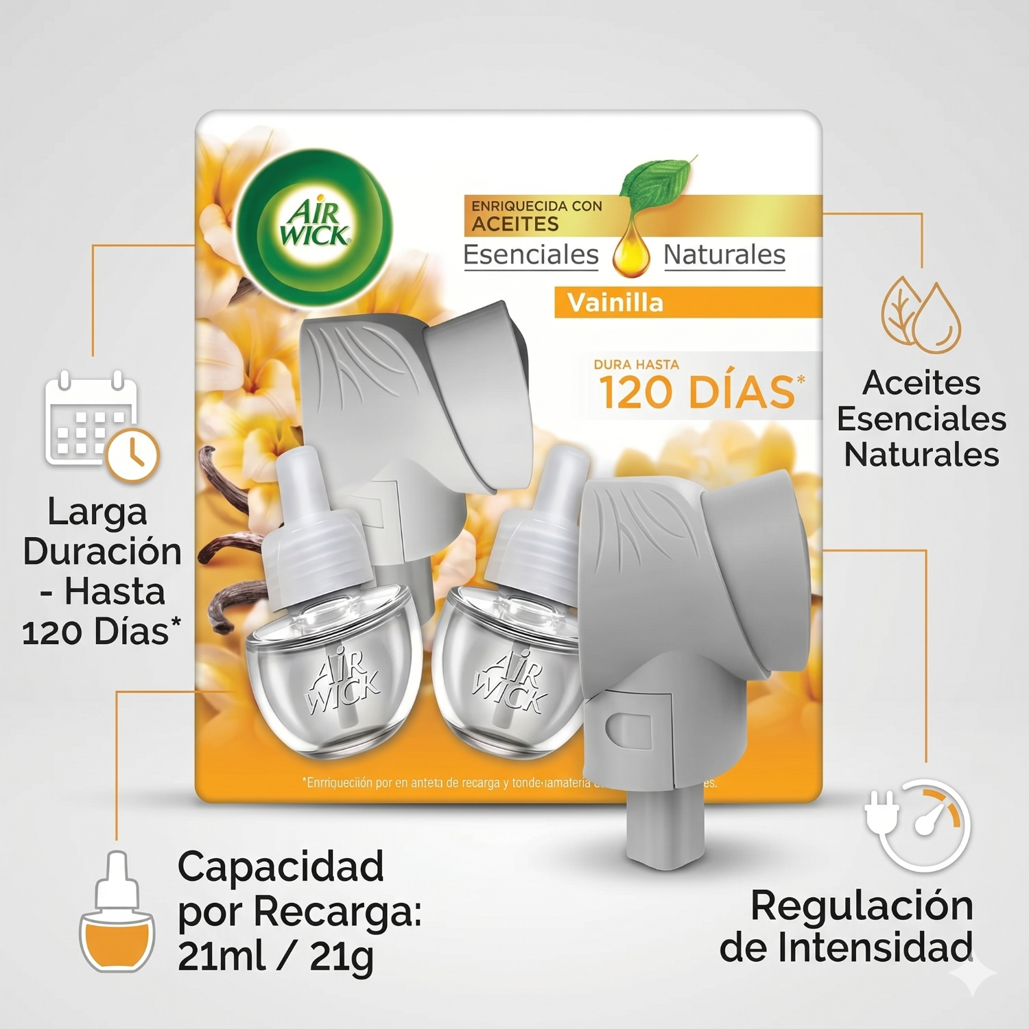 Aparato Electrico Air Wick Vainilla + 2 Repuestos 21ml-3