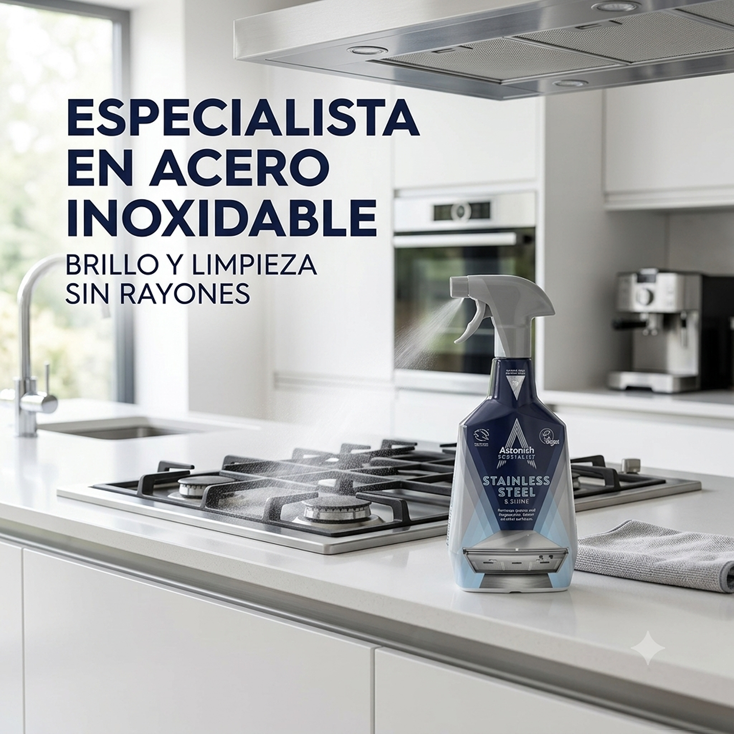 Limpiador Brillador Astonish Acero Inoxidable Gatillo 750ml-5