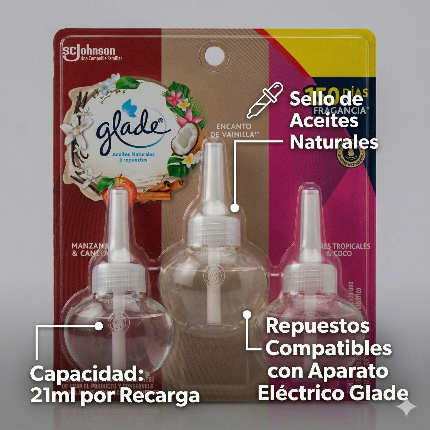 Recarga Glade Aceite Natural Surtido 21ml x3 Unid-2